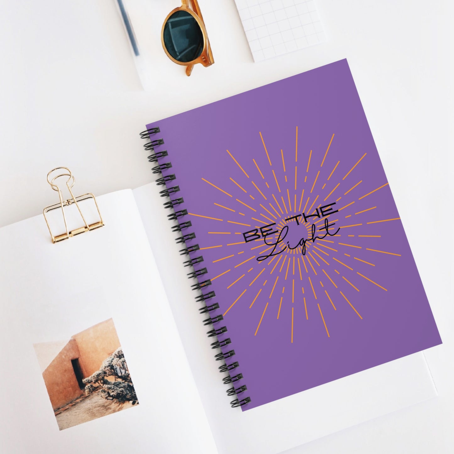 Faith Journal Notebook - with 'Be the Light' design