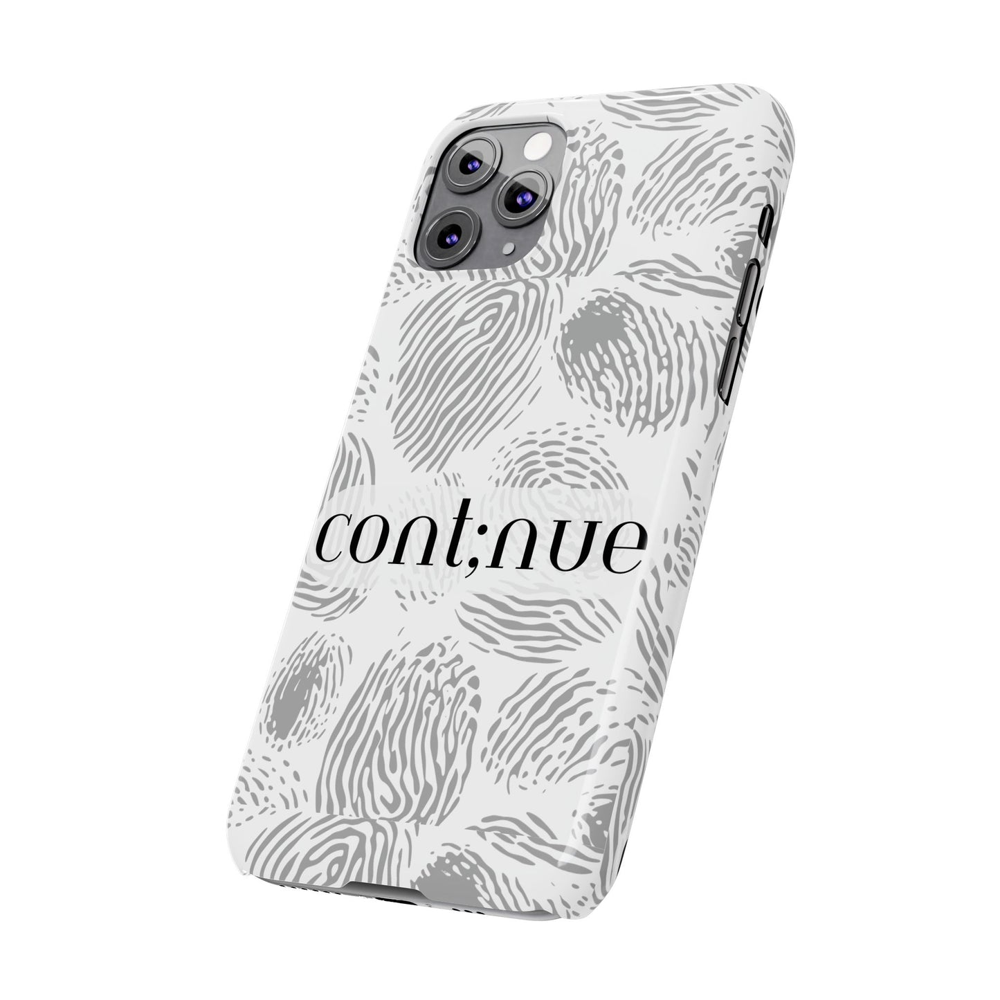 Fingerprint Design Slim Phone Case