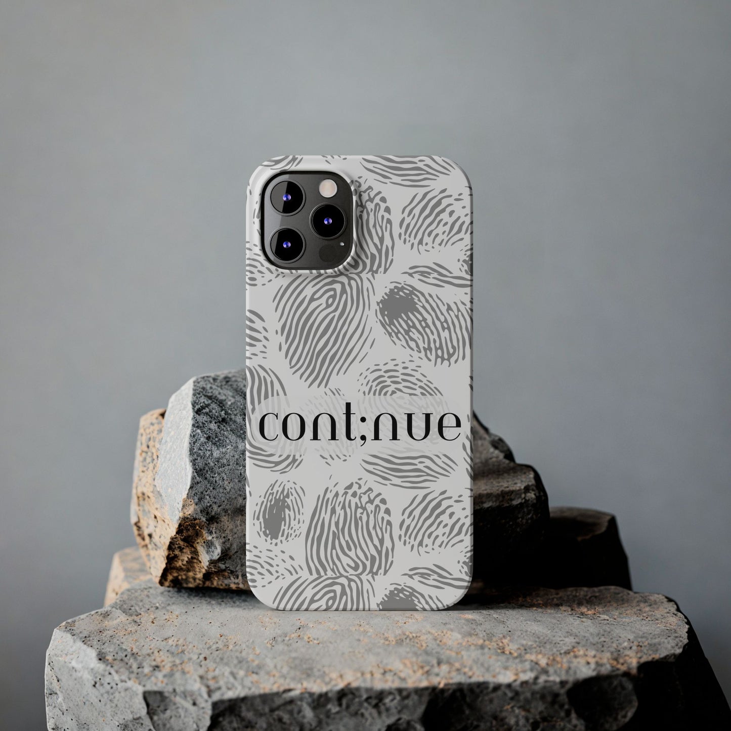 Fingerprint Design Slim Phone Case