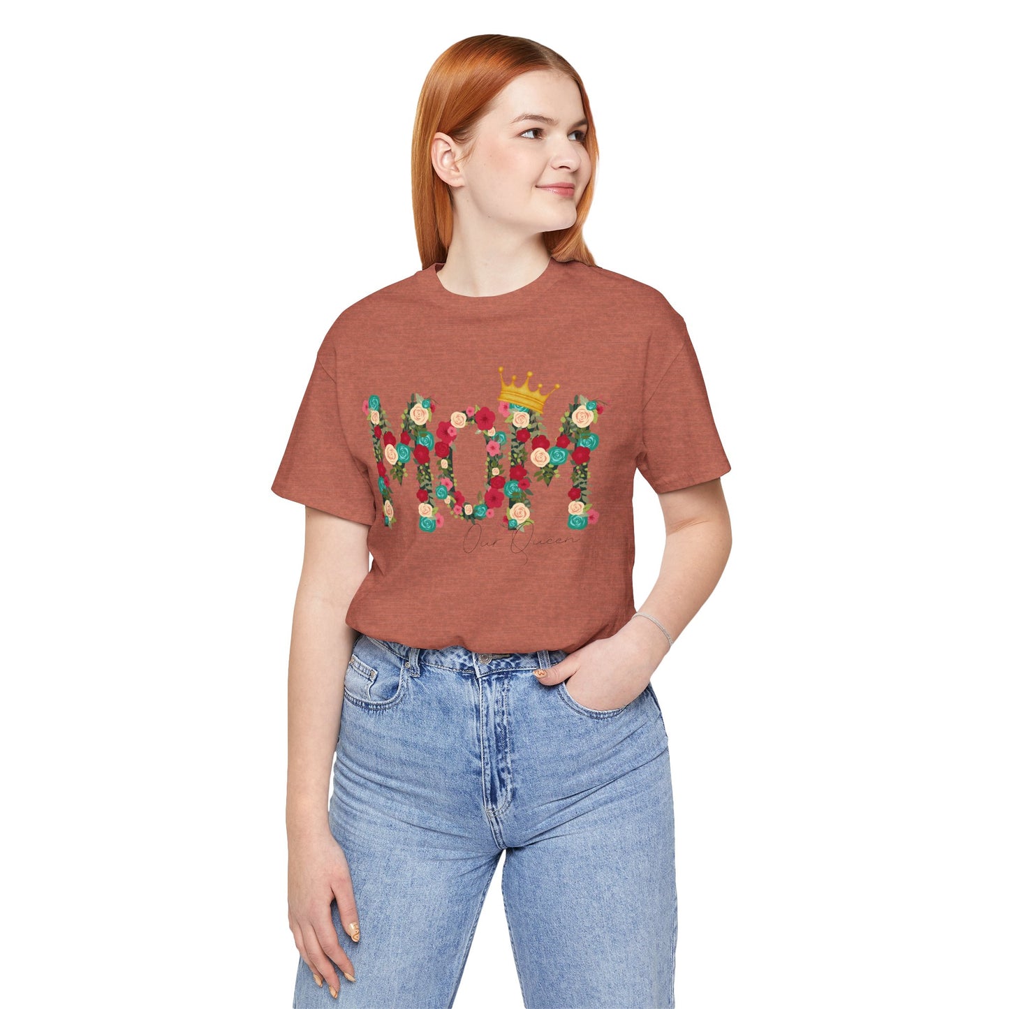 Floral Mom Queen T-Shirt - Mother's Day Gift