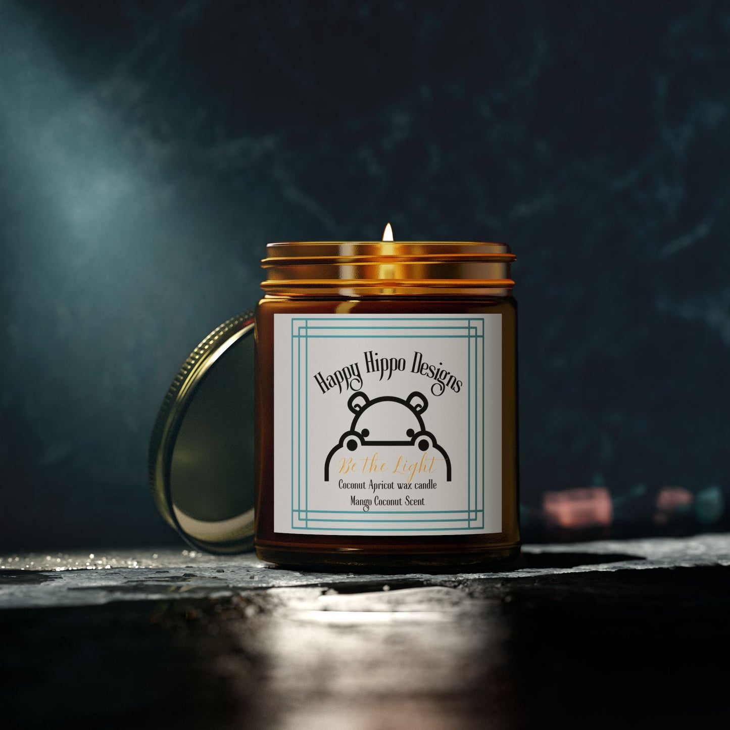 Scented Candle - Be the Light, Mango and Coconut Scent