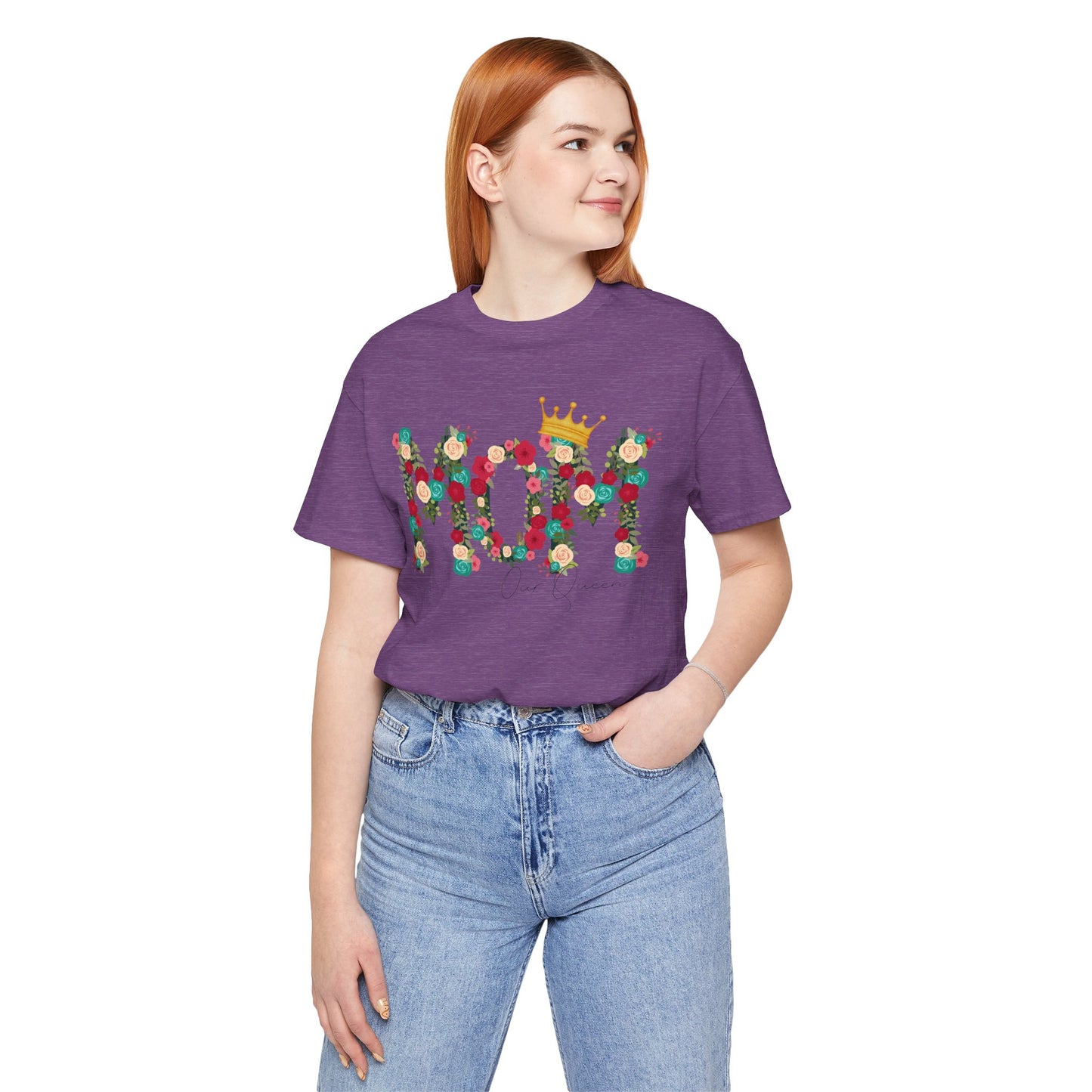 Floral Mom Queen T-Shirt - Mother's Day Gift
