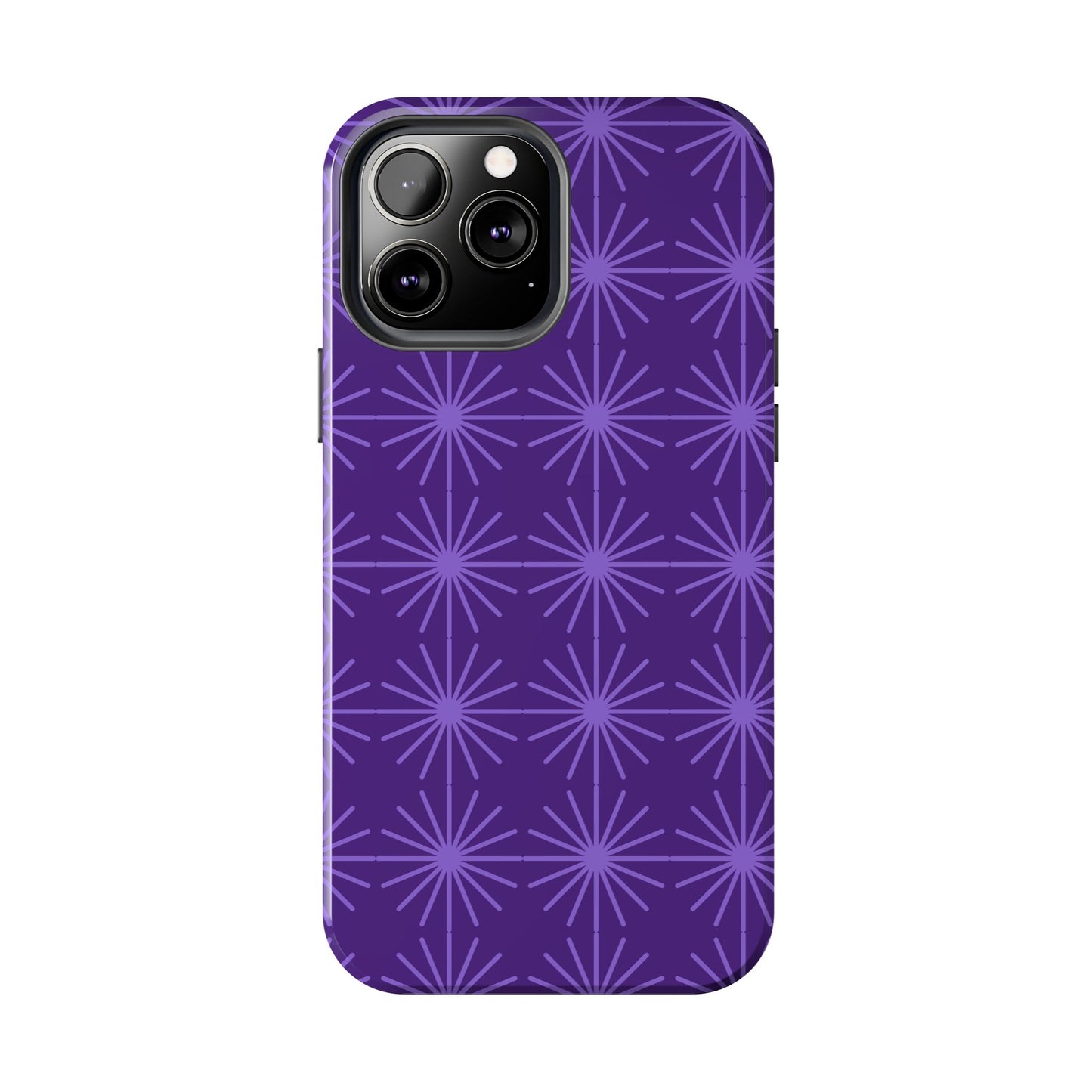 Phone Case - Purple Circular Star Design
