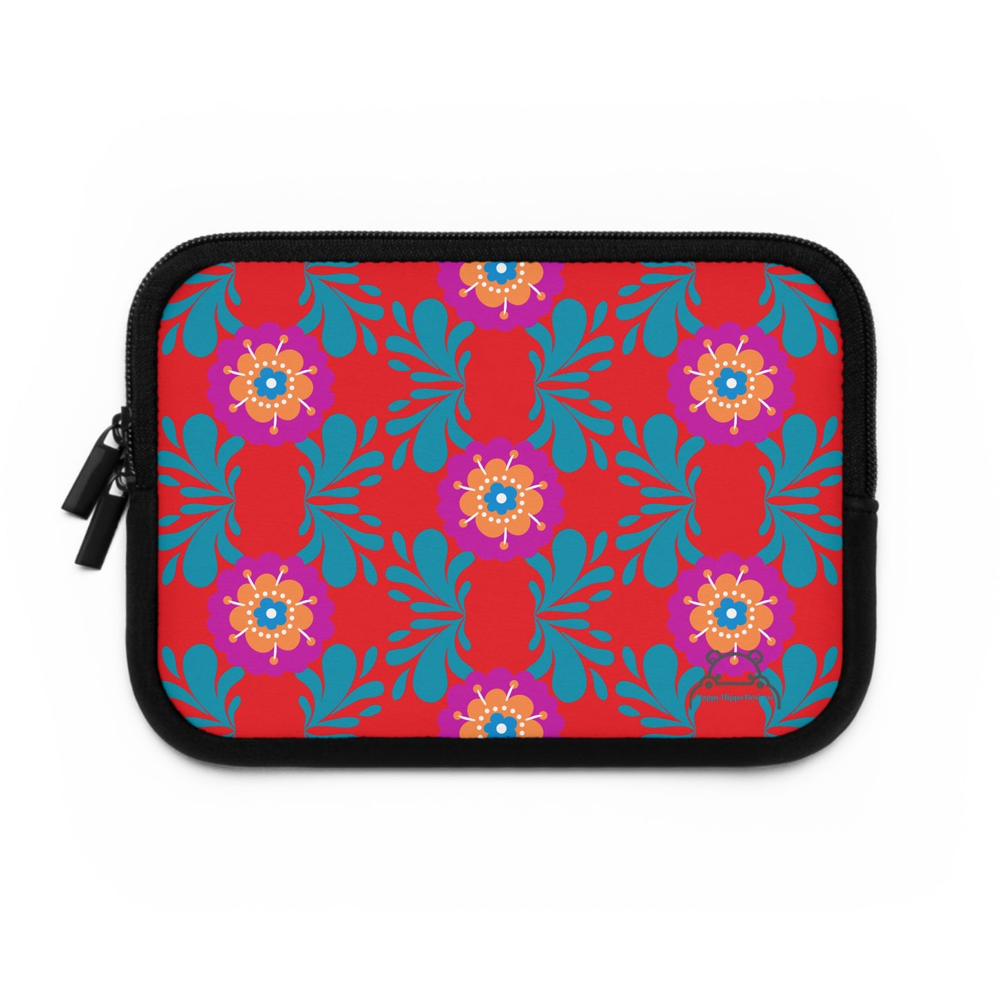Colorful Floral Laptop Sleeve, Vibrant Tech Accessory for Students