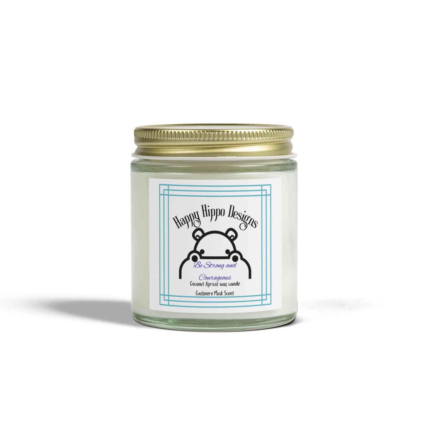 Cozy Scented Candles, Be Strong and Courageous- Cashmere Musk-Scented Candle