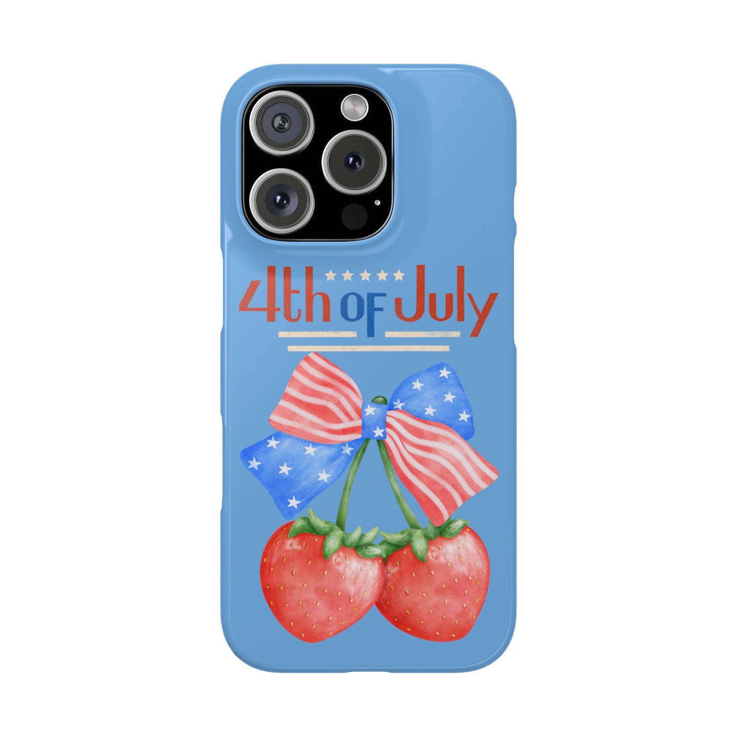 Patriotic Slim Phone Cases for 4th of July | Americana Accessories, Summer Gift, Holiday Celebration, Phone Protection