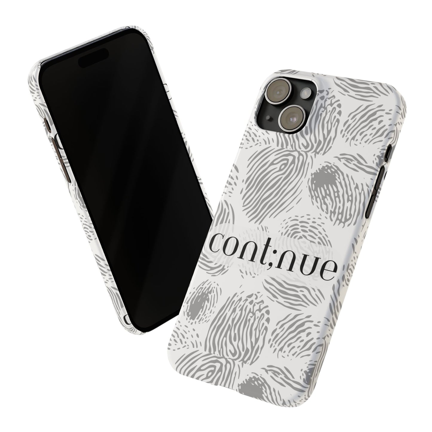 Fingerprint Design Slim Phone Case