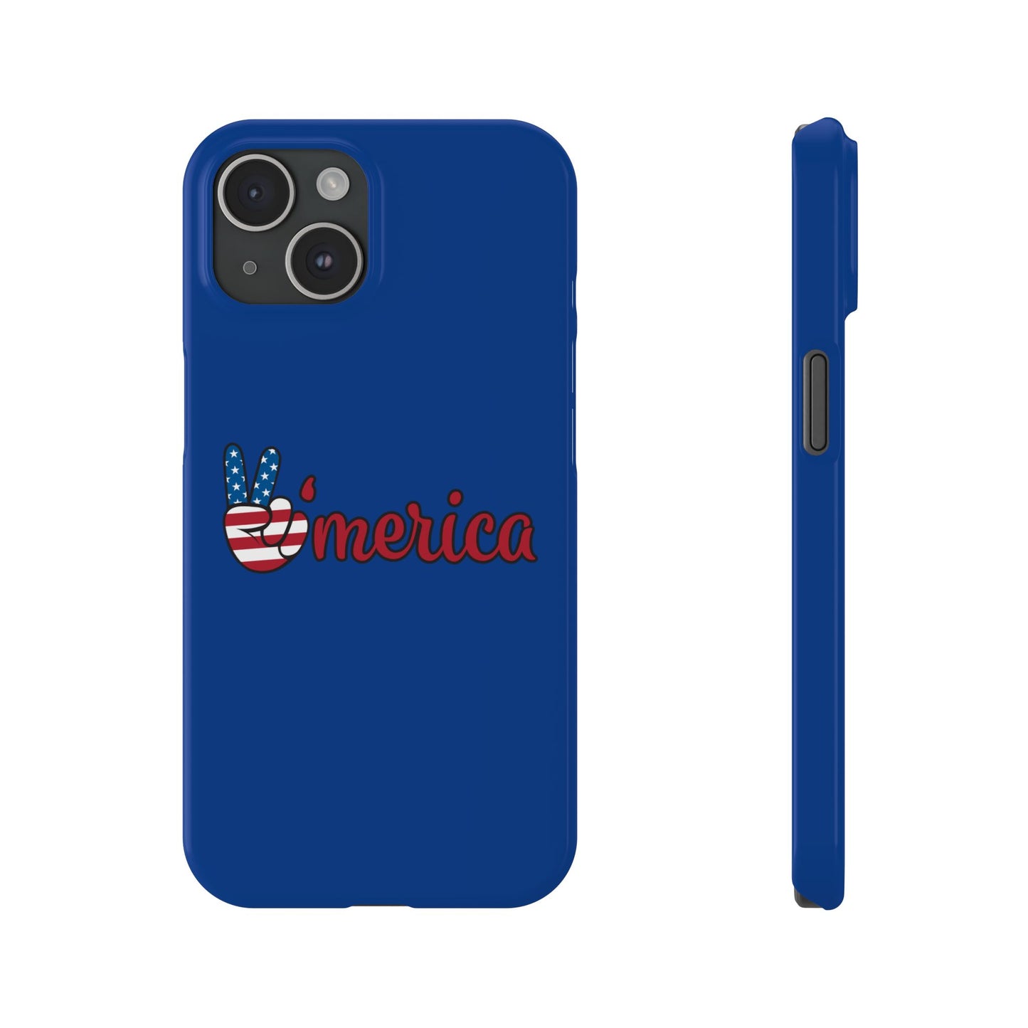 Slim Phone Case - 'Merica Design, Patriotic Phone Cover for Independence Day, 4th of July, USA Pride, Gift for Americans