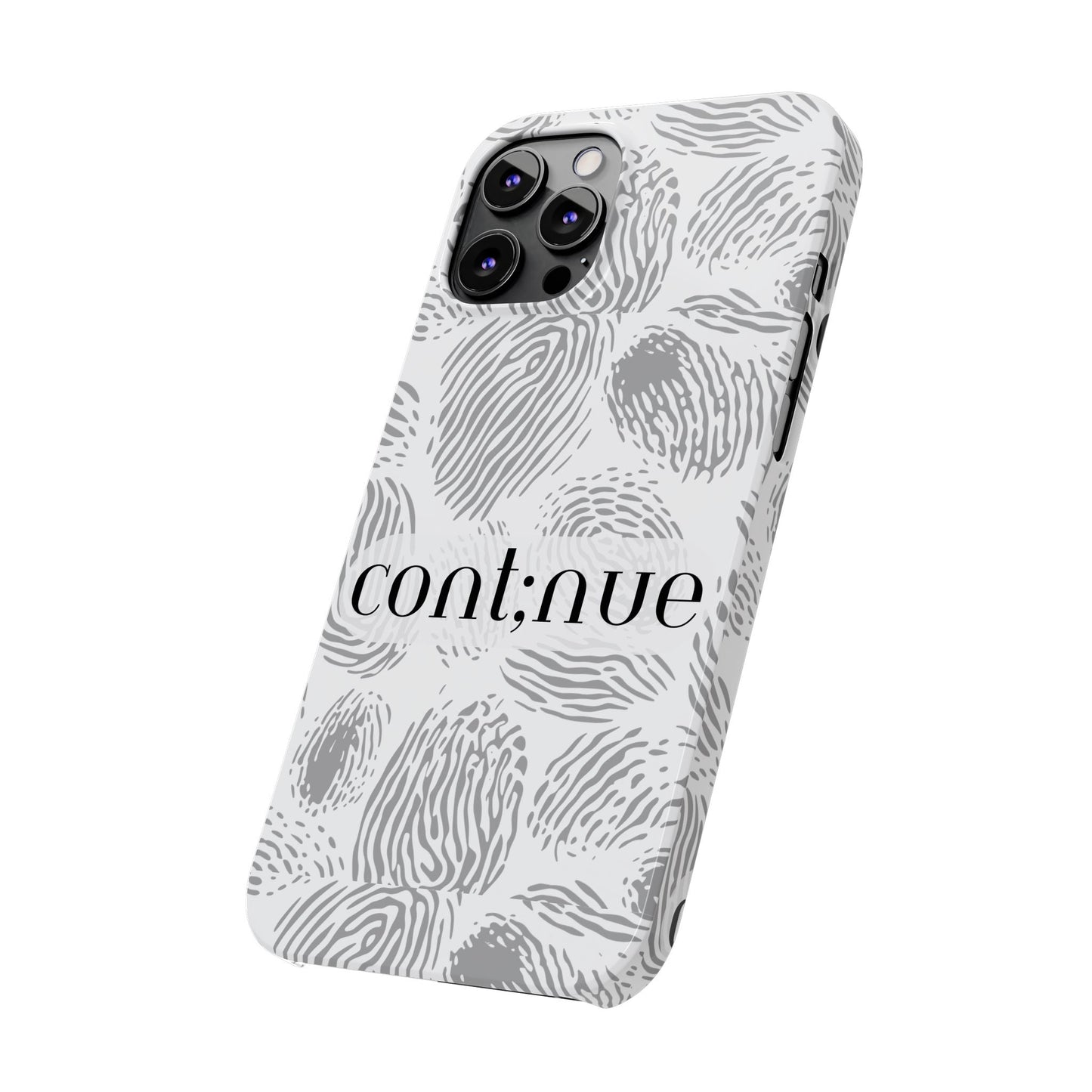 Fingerprint Design Slim Phone Case