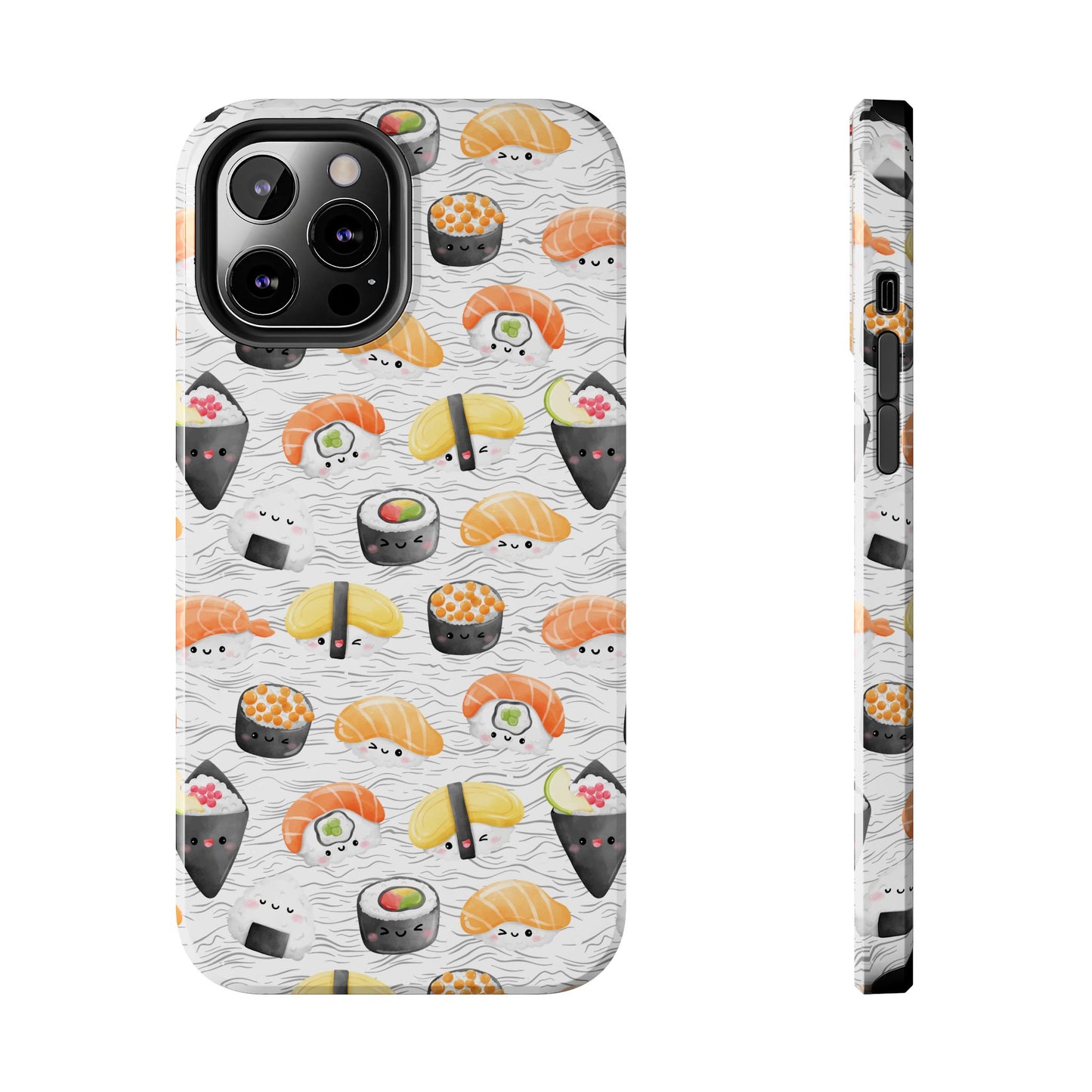 Cute Sushi Tough Phone Case - Durable and Stylish Design for Food Lovers