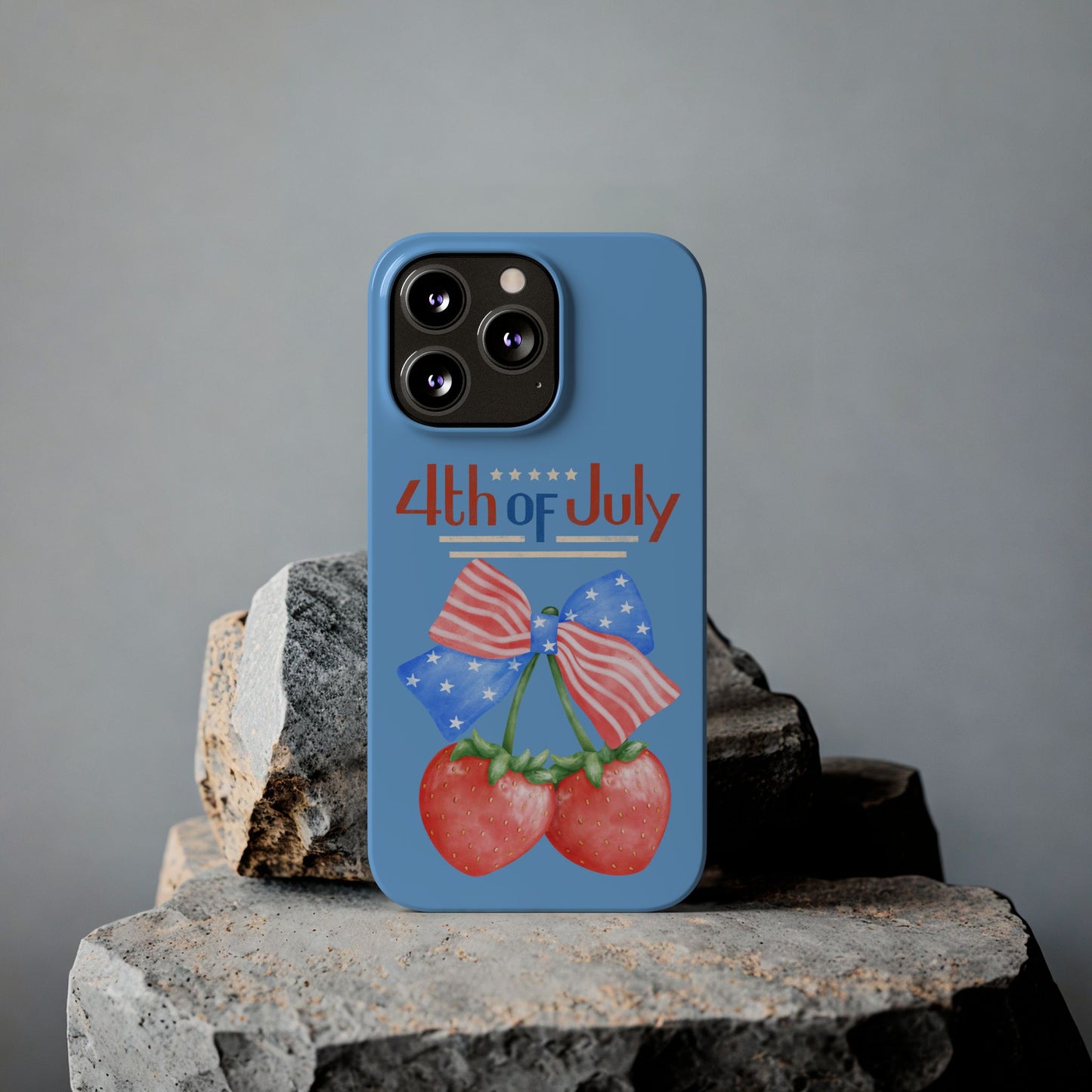 Patriotic Slim Phone Cases for 4th of July | Americana Accessories, Summer Gift, Holiday Celebration, Phone Protection