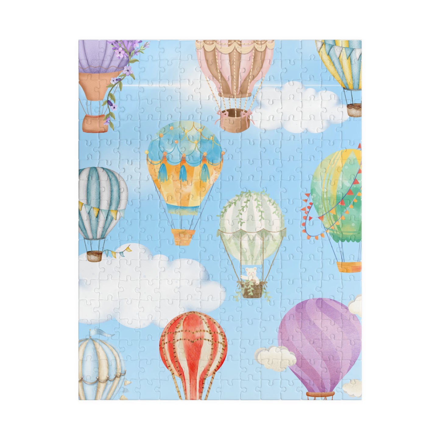 Colorful Hot Air Balloon Puzzle - Unique Gift