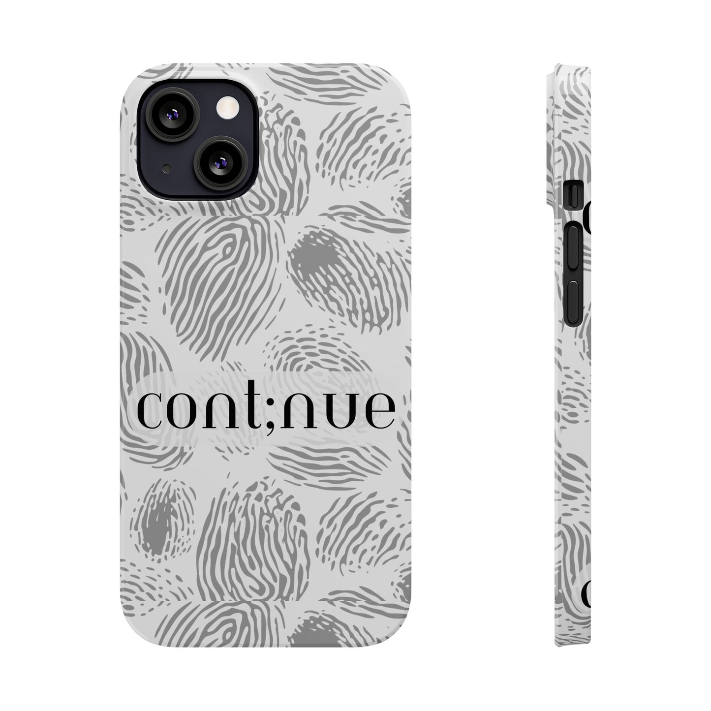 Fingerprint Design Slim Phone Case