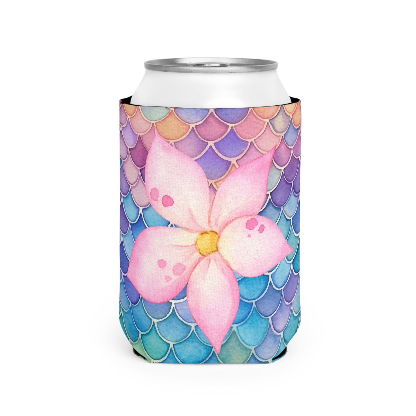 Colorful Mermaid Scales Design Can Cooler Sleeve