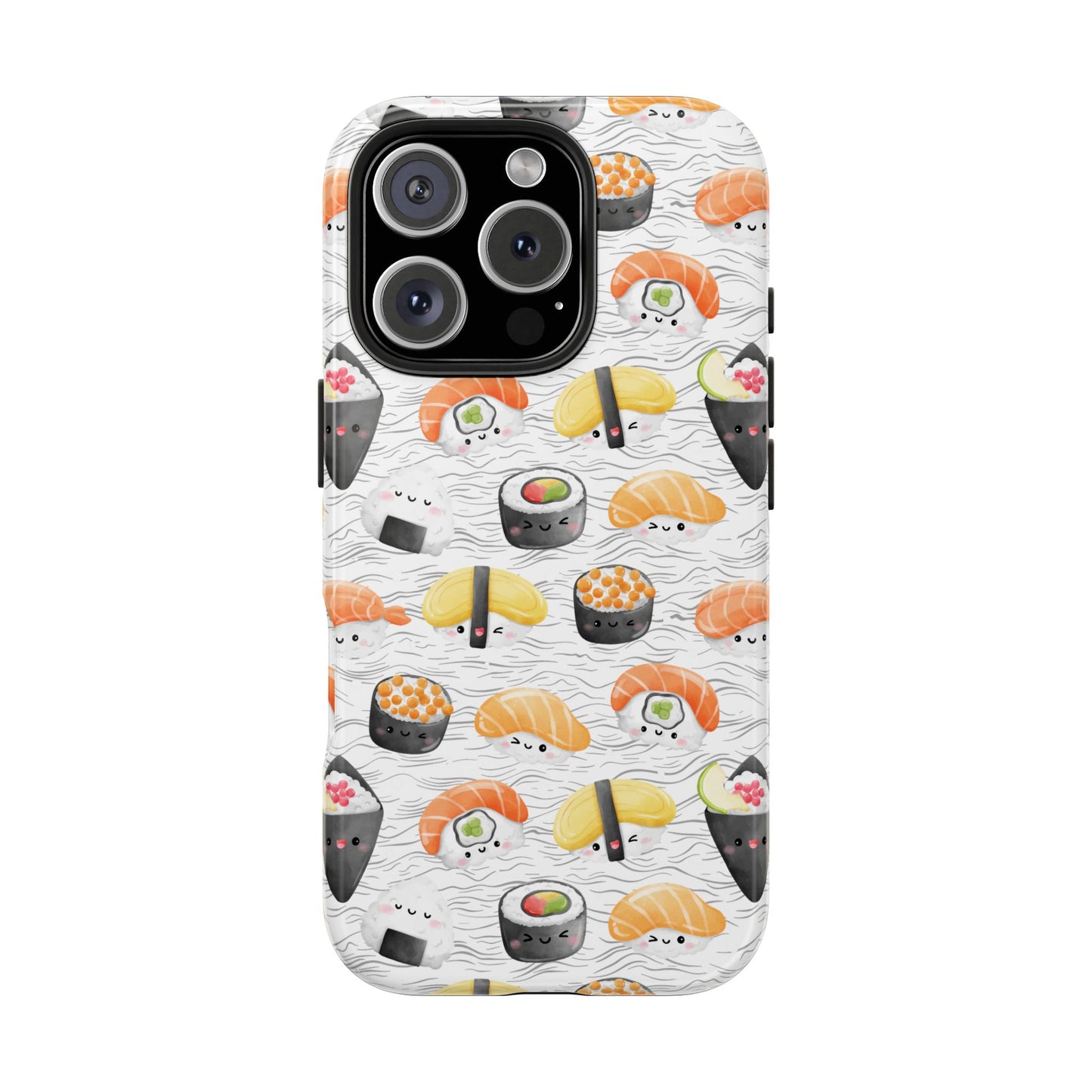 Cute Sushi Tough Phone Case - Durable and Stylish Design for Food Lovers