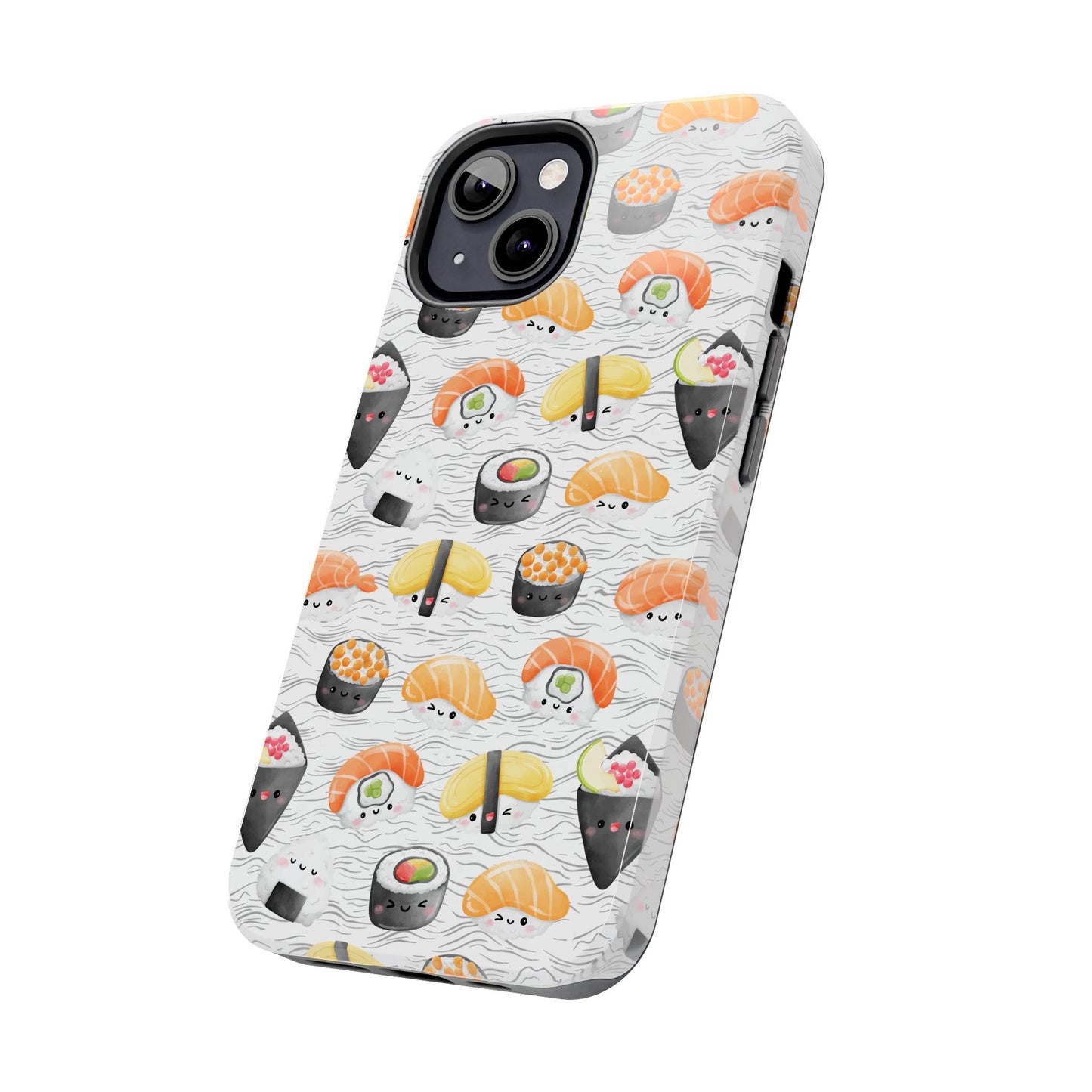 Cute Sushi Tough Phone Case - Durable and Stylish Design for Food Lovers