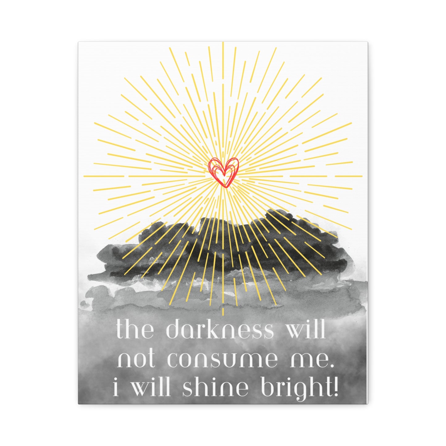 Inspirational Wall Art - Shine Bright Canvas Print