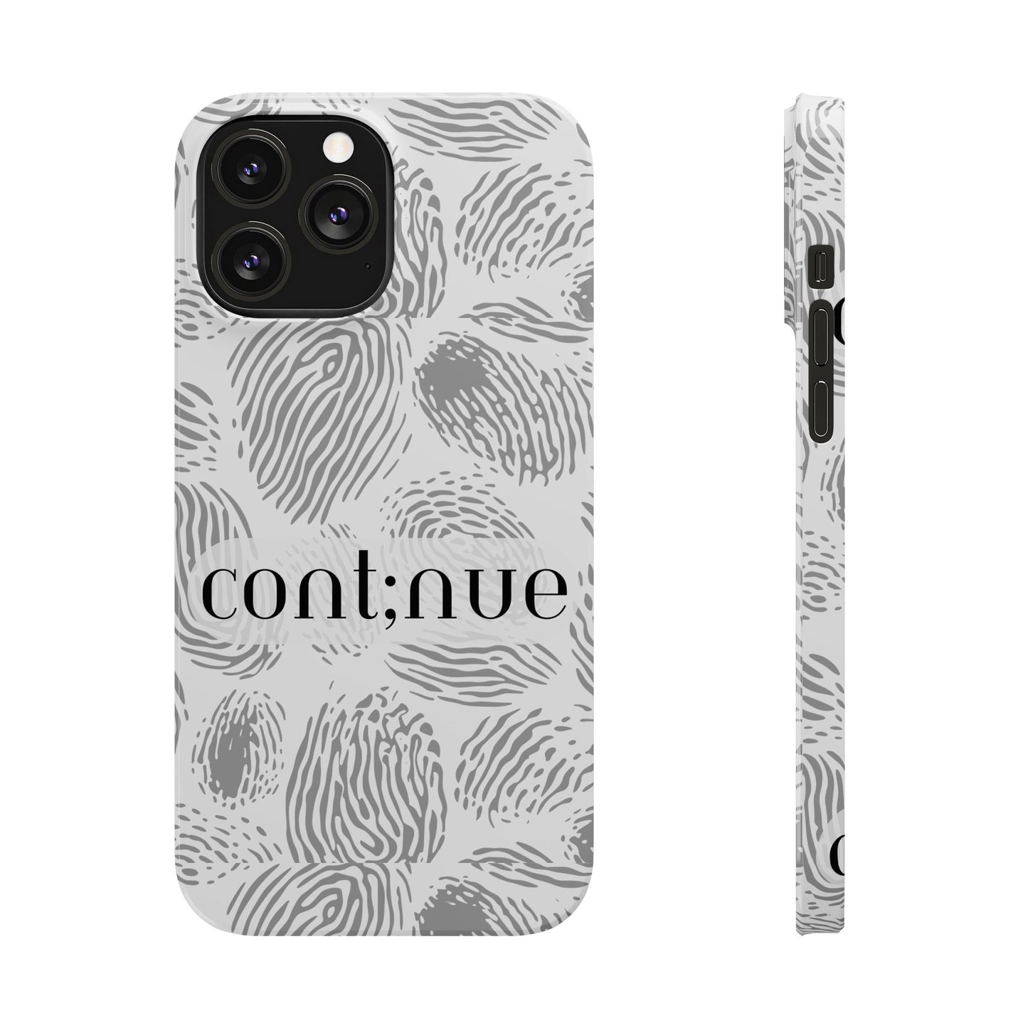 Fingerprint Design Slim Phone Case