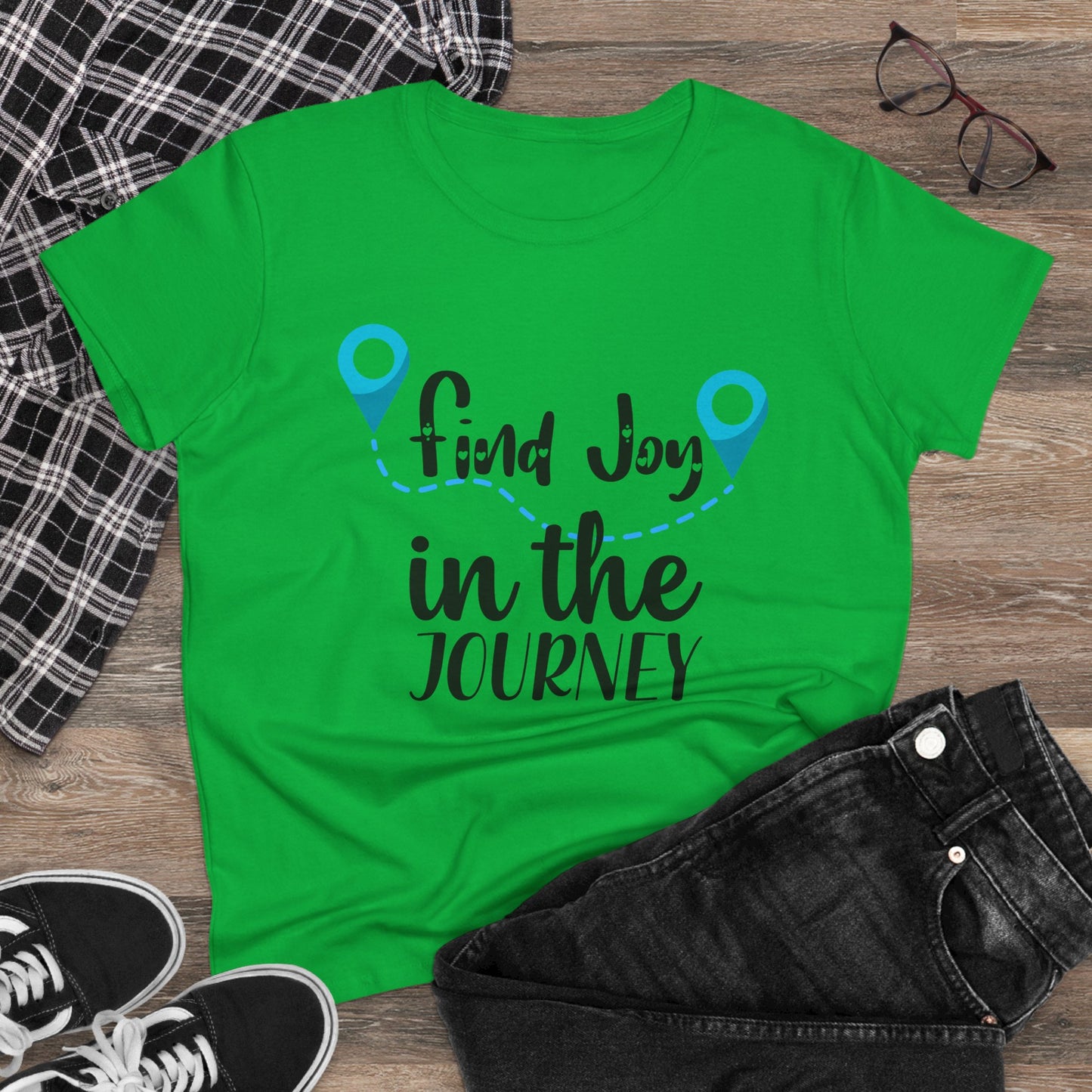Cotton Tee - Find Joy in the Journey Graphic Shirt