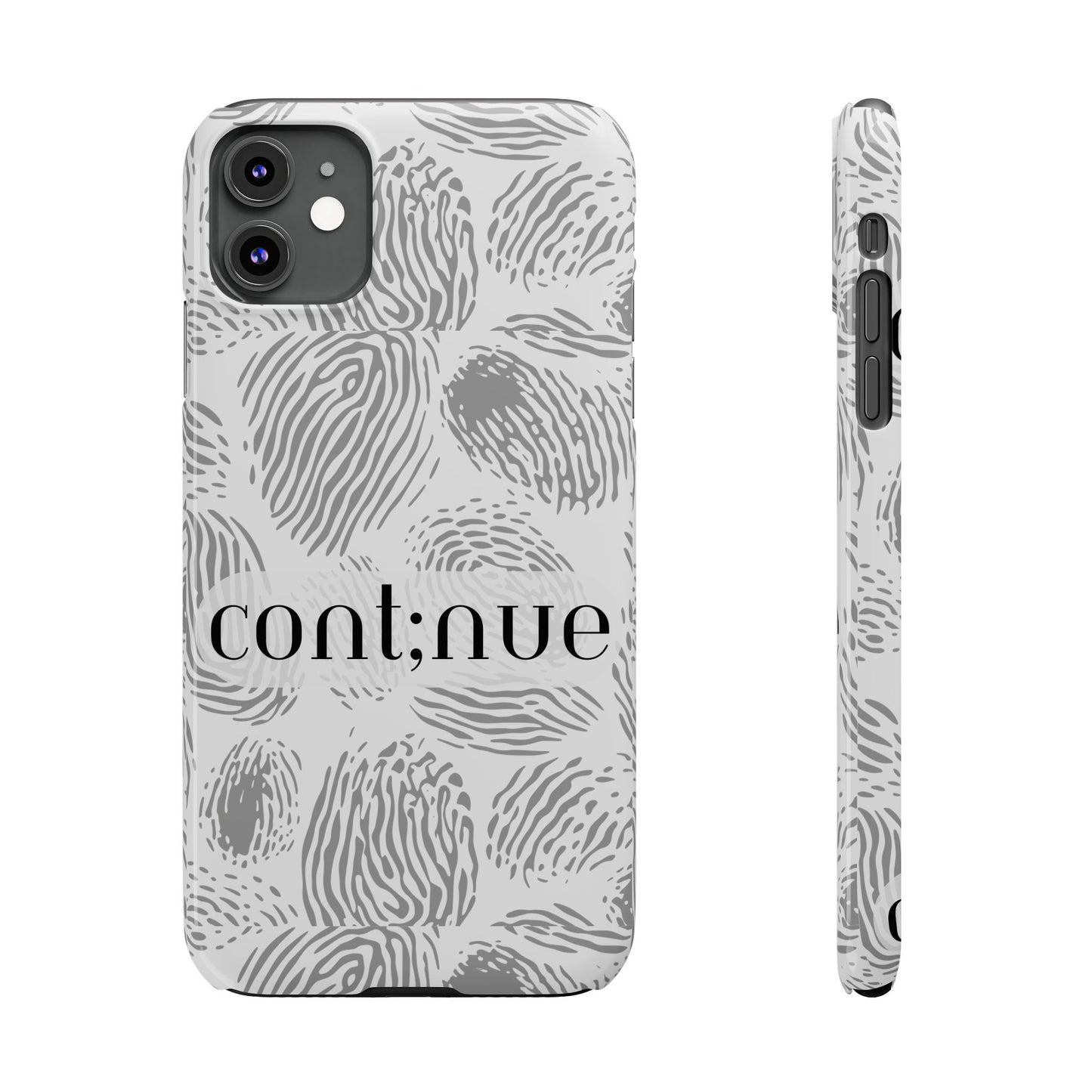 Fingerprint Design Slim Phone Case
