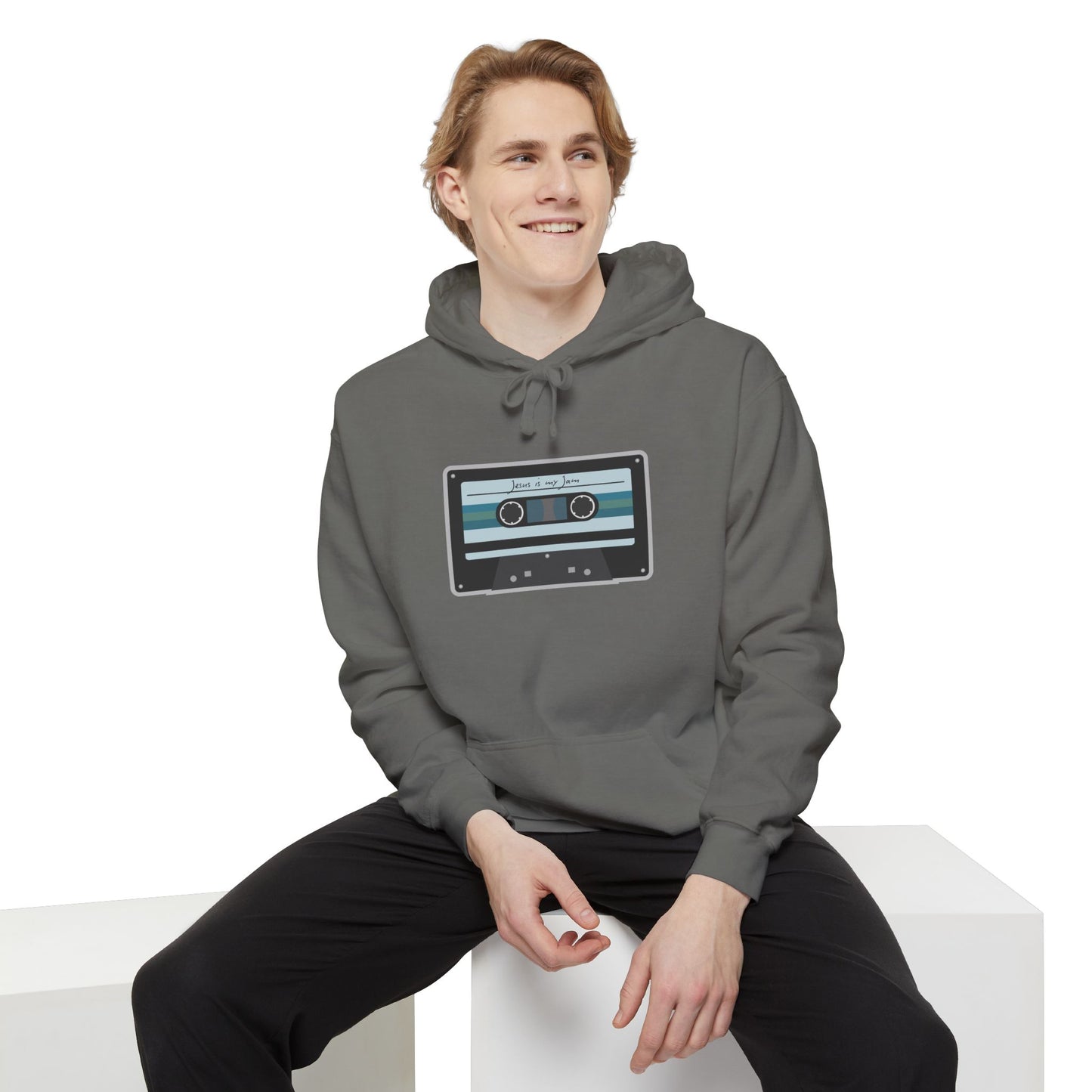 Christian Cassette Tape Hoodie - Jesus is My Jam Design