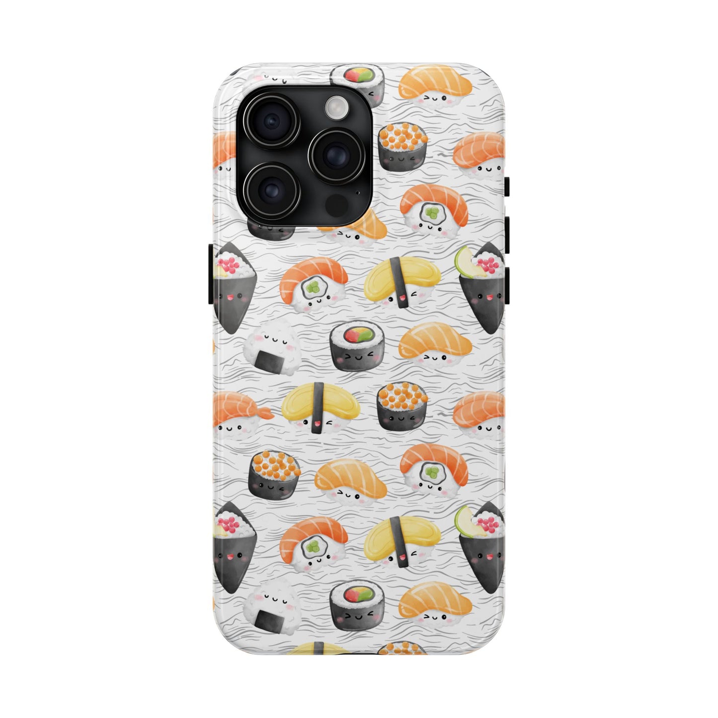 Cute Sushi Tough Phone Case - Durable and Stylish Design for Food Lovers