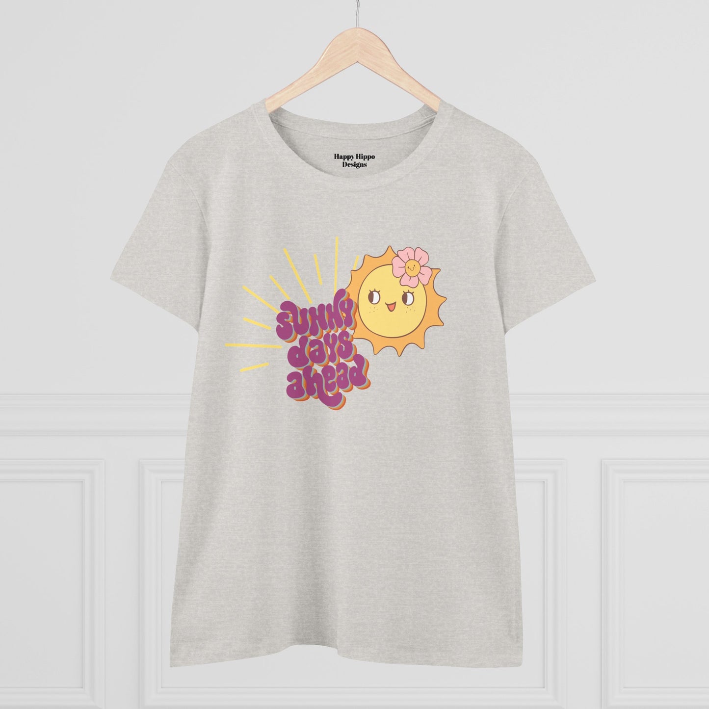 Cotton Tee - Sunny Days Ahead Cute Graphic T-Shirt for Summer Vibes