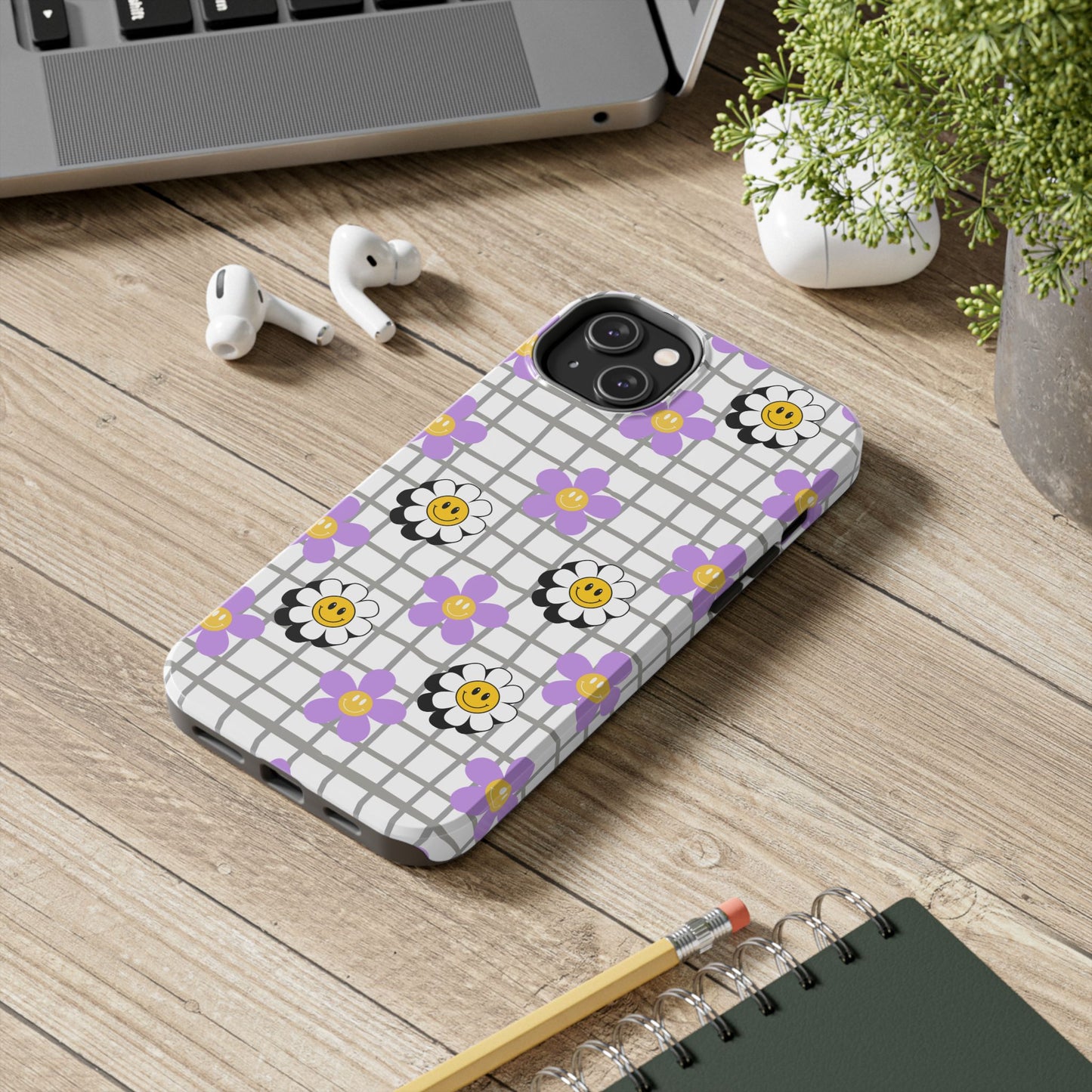 Phone Case - Flower Smiley Design