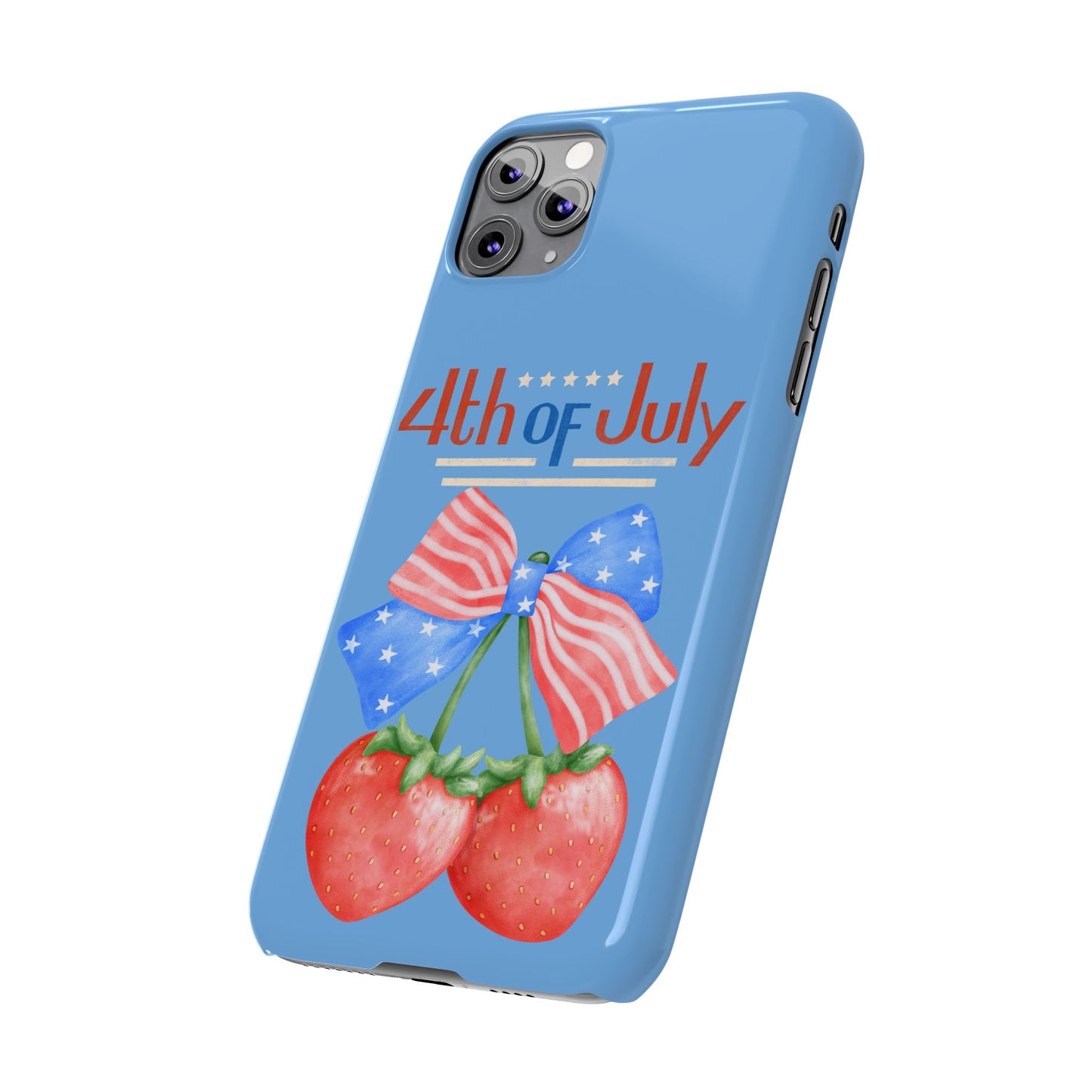 Patriotic Slim Phone Cases for 4th of July | Americana Accessories, Summer Gift, Holiday Celebration, Phone Protection