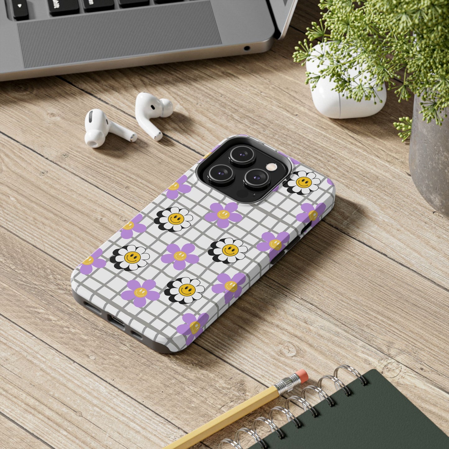 Phone Case - Flower Smiley Design
