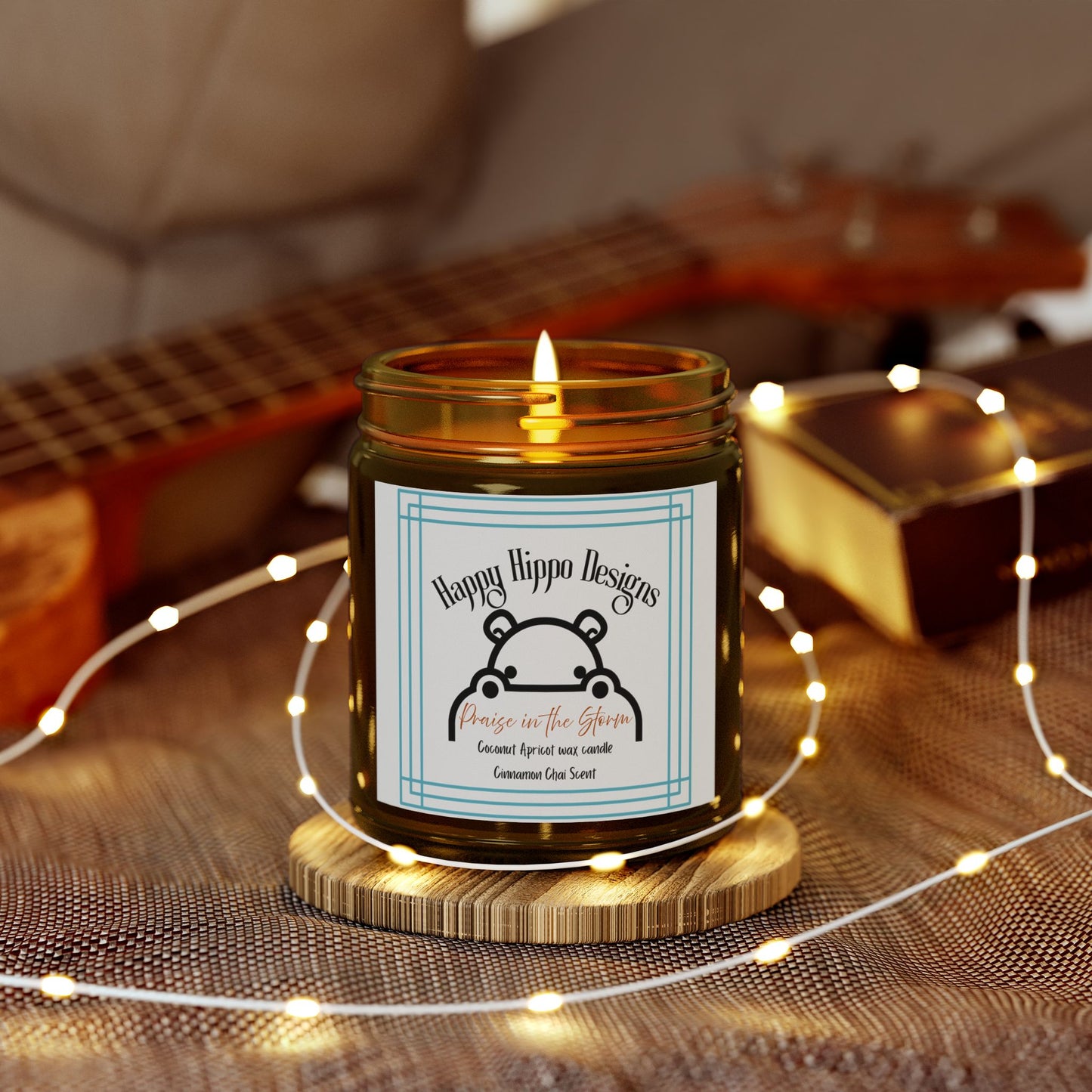 Scented Candle - Cinnamon Chai - Praise in the Storm-Coconut Apricot Wax