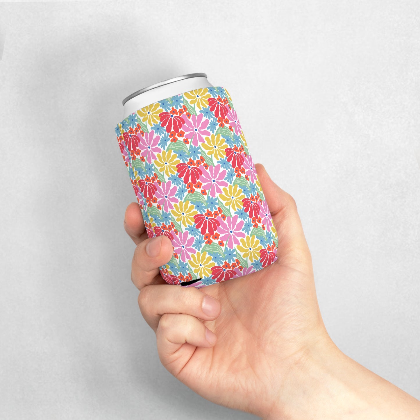 Floral Can Cooler Sleeve