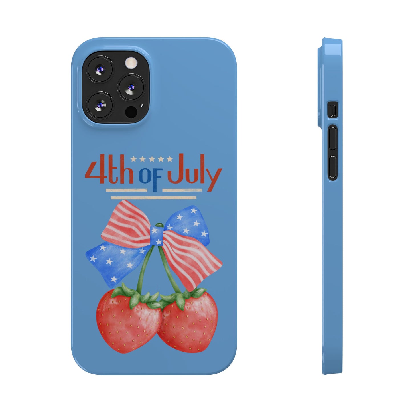 Patriotic Slim Phone Cases for 4th of July | Americana Accessories, Summer Gift, Holiday Celebration, Phone Protection