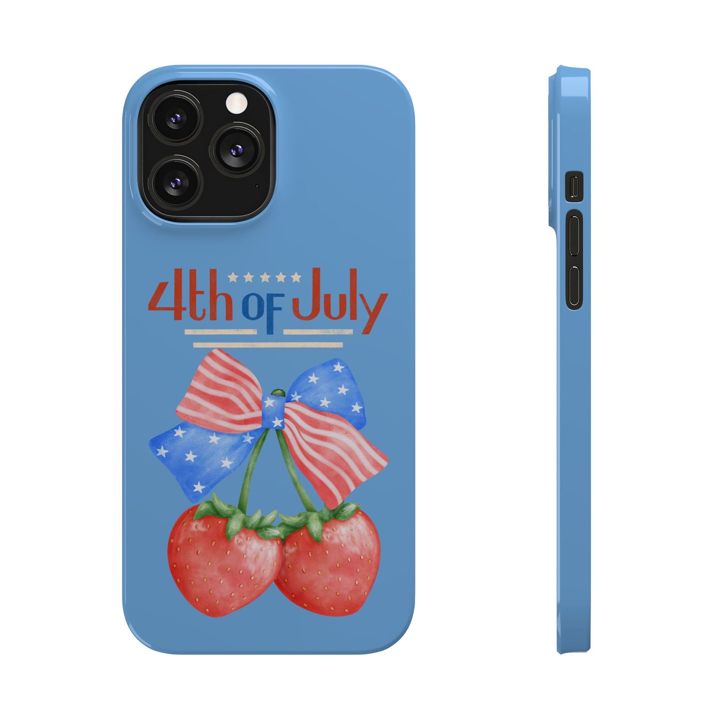 Patriotic Slim Phone Cases for 4th of July | Americana Accessories, Summer Gift, Holiday Celebration, Phone Protection