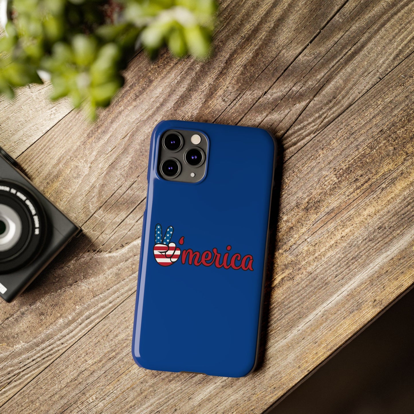 Slim Phone Case - 'Merica Design, Patriotic Phone Cover for Independence Day, 4th of July, USA Pride, Gift for Americans