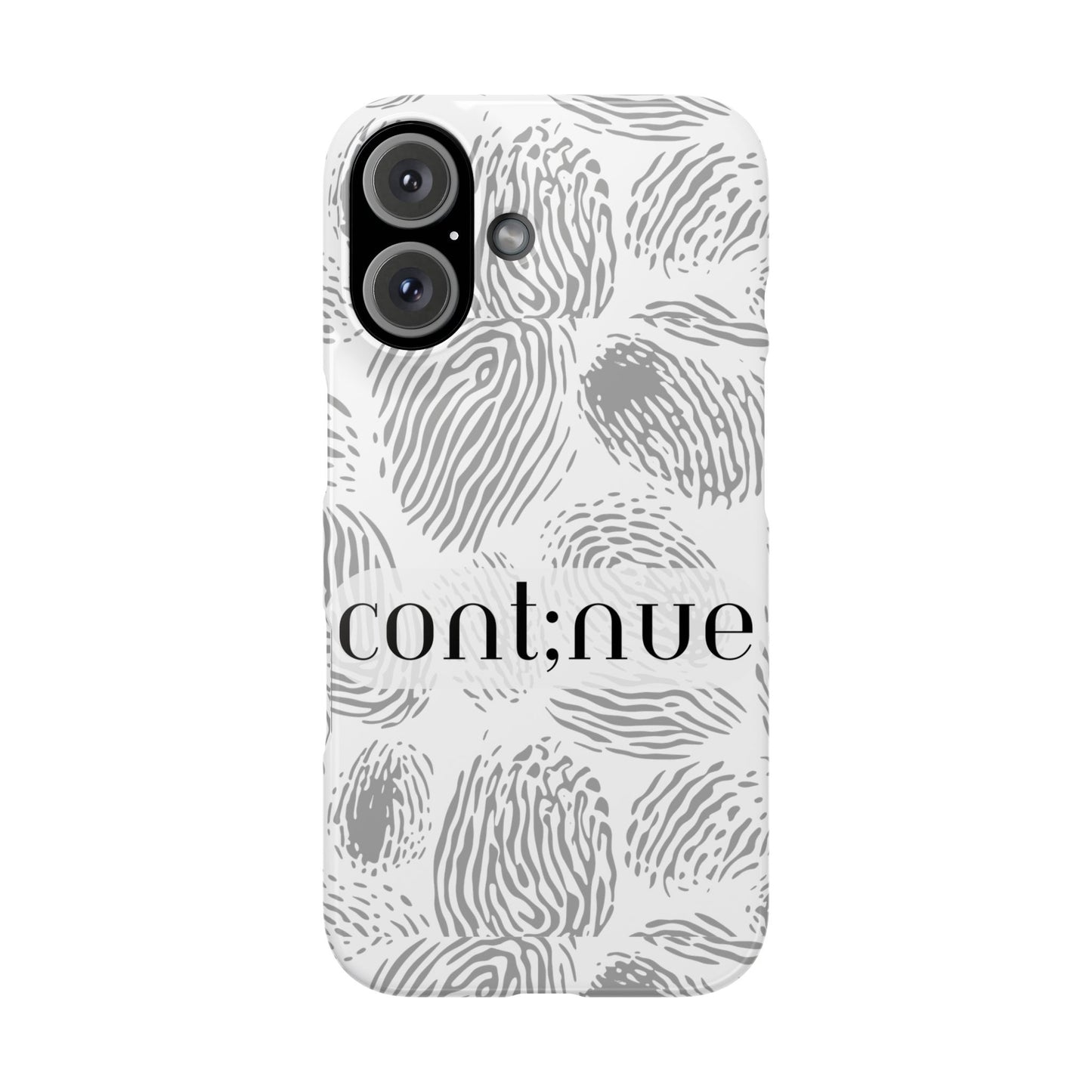 Fingerprint Design Slim Phone Case