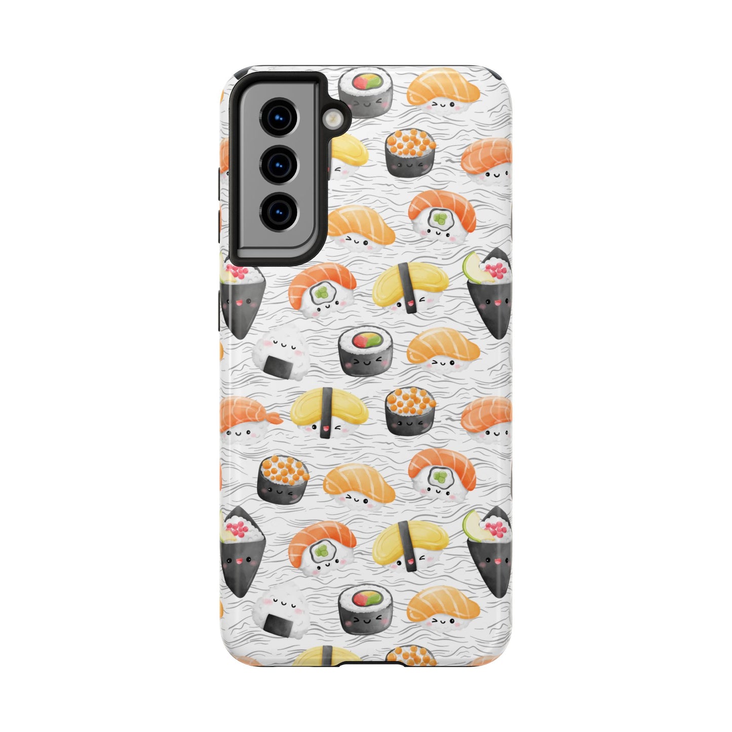 Cute Sushi Tough Phone Case - Durable and Stylish Design for Food Lovers