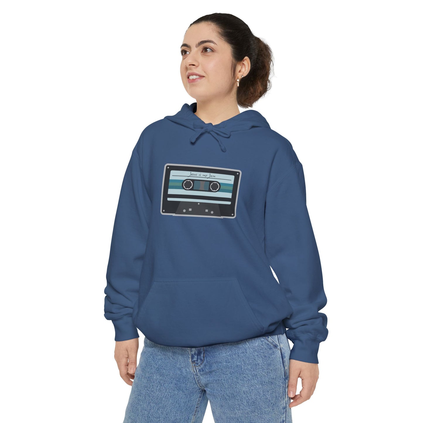 Christian Cassette Tape Hoodie - Jesus is My Jam Design