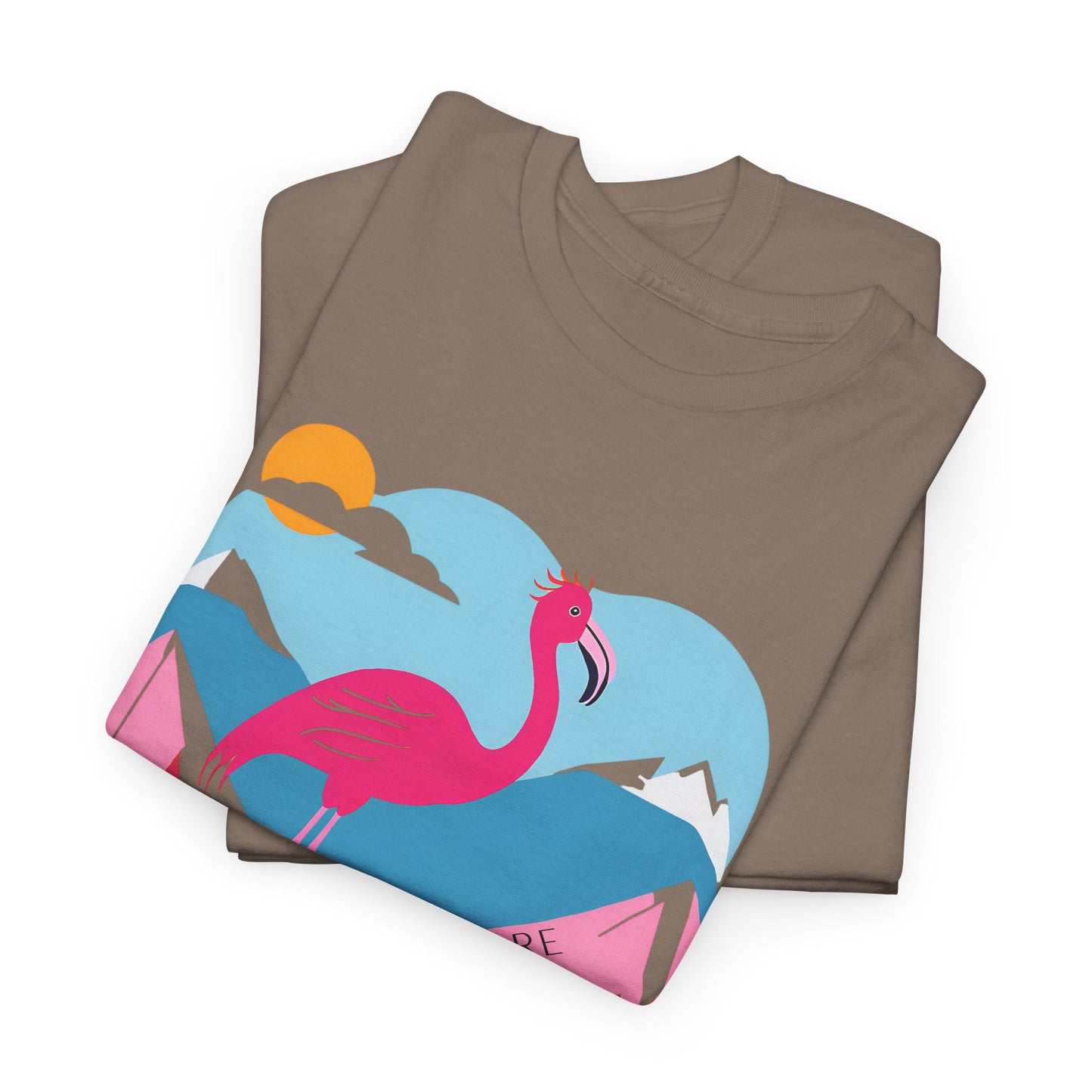 Flamingo Tee - Explore Flamingo Unisex Heavy Cotton Tee