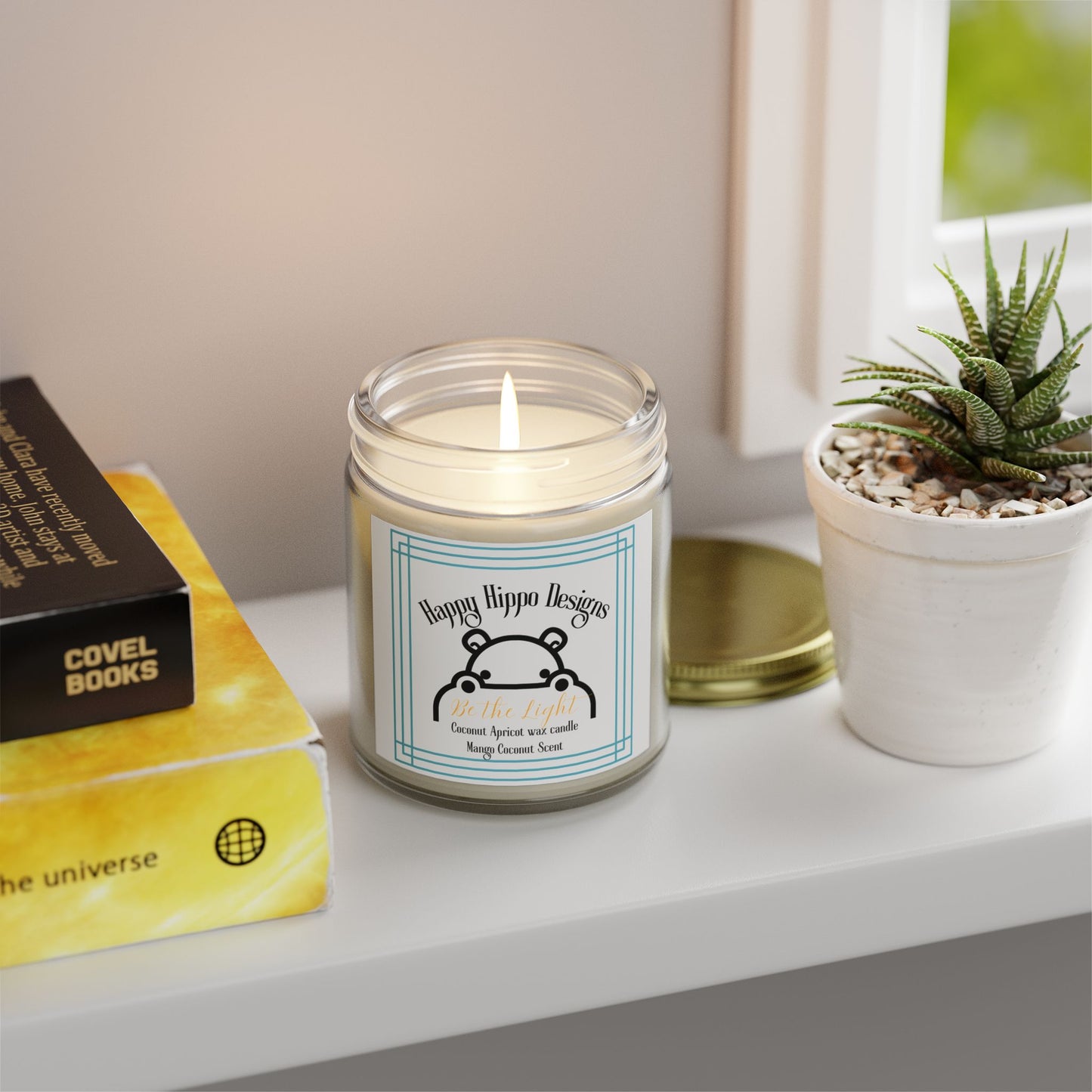 Scented Candle - Be the Light, Mango and Coconut Scent