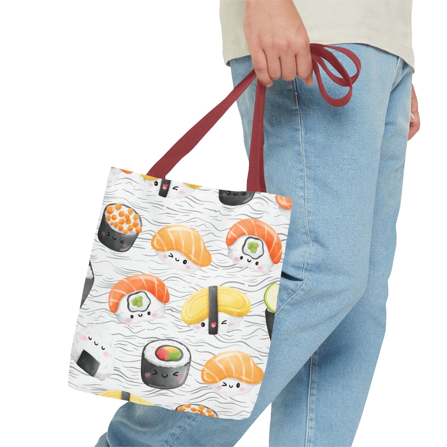Cute Sushi Pattern Tote Bag - Perfect for Food Lovers