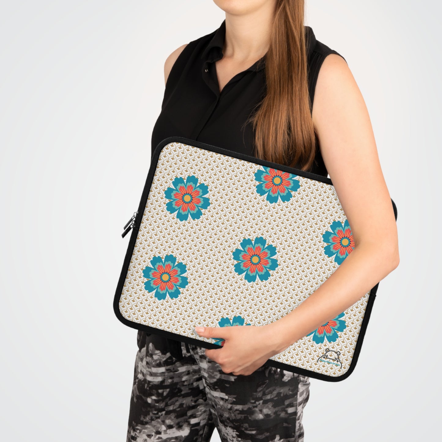 Colorful Floral Laptop Sleeve