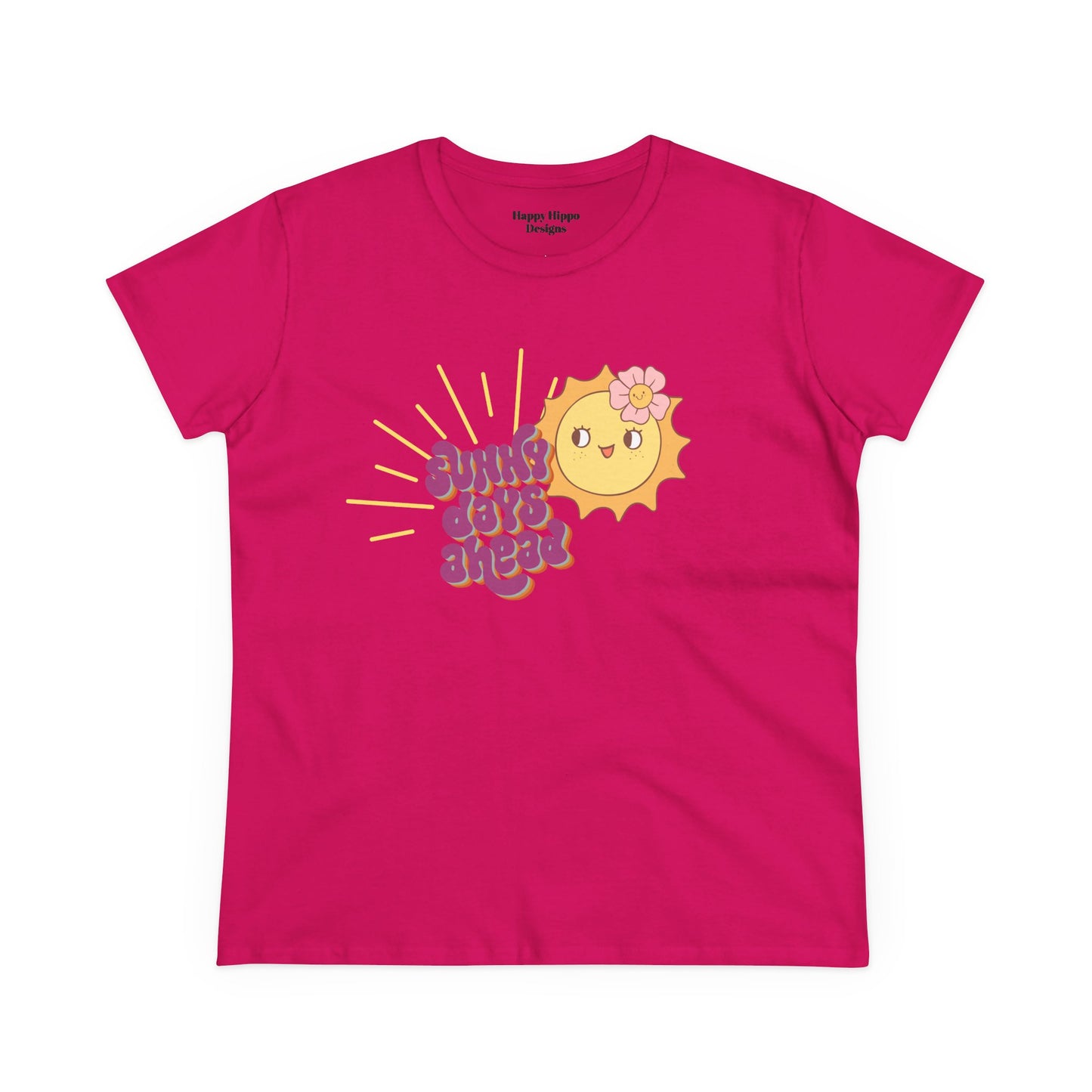 Cotton Tee - Sunny Days Ahead Cute Graphic T-Shirt for Summer Vibes