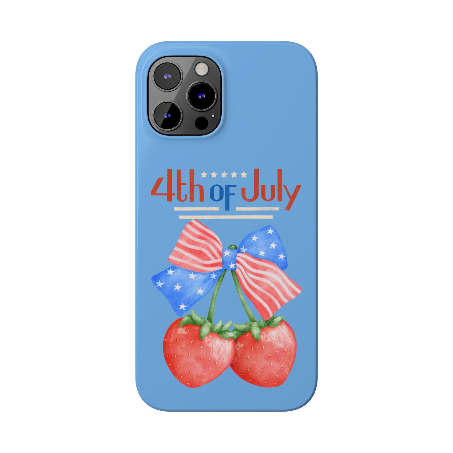 Patriotic Slim Phone Cases for 4th of July | Americana Accessories, Summer Gift, Holiday Celebration, Phone Protection