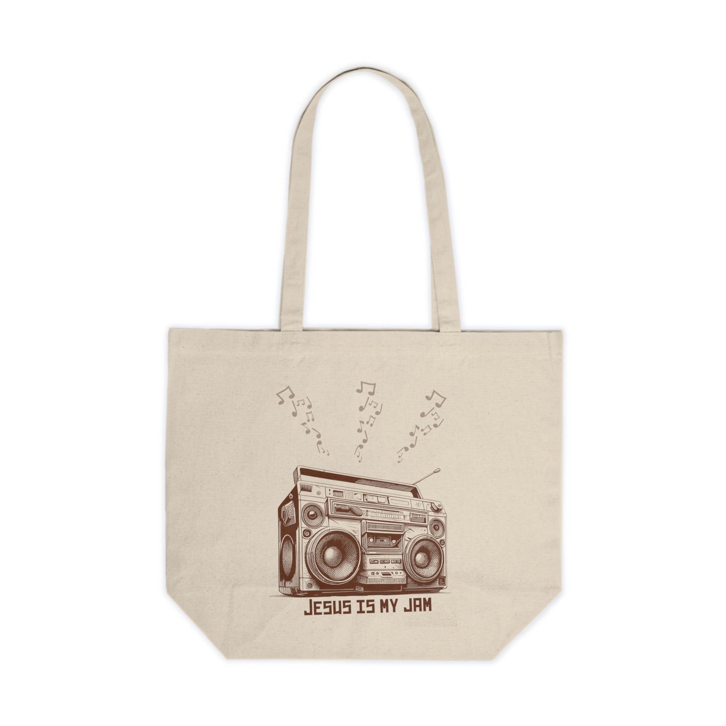 Jesus is My Jam Retro Stereo Tote Bag