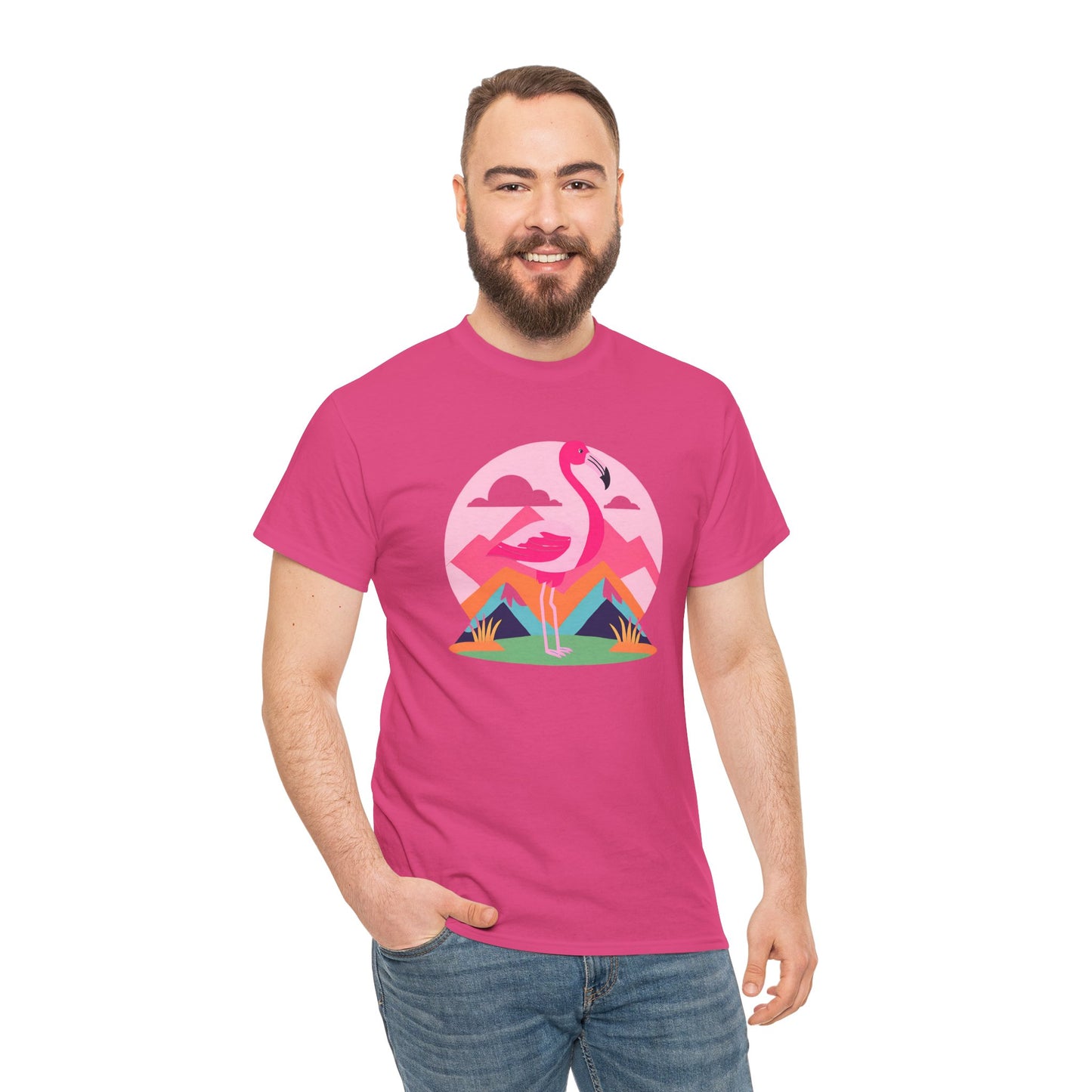 Flamingo Tee- Cotton T-shirt
