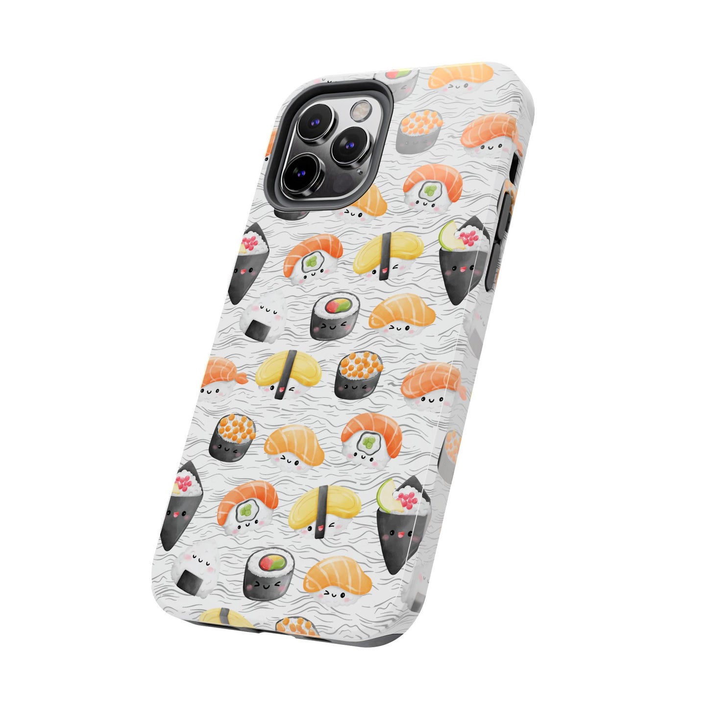 Cute Sushi Tough Phone Case - Durable and Stylish Design for Food Lovers