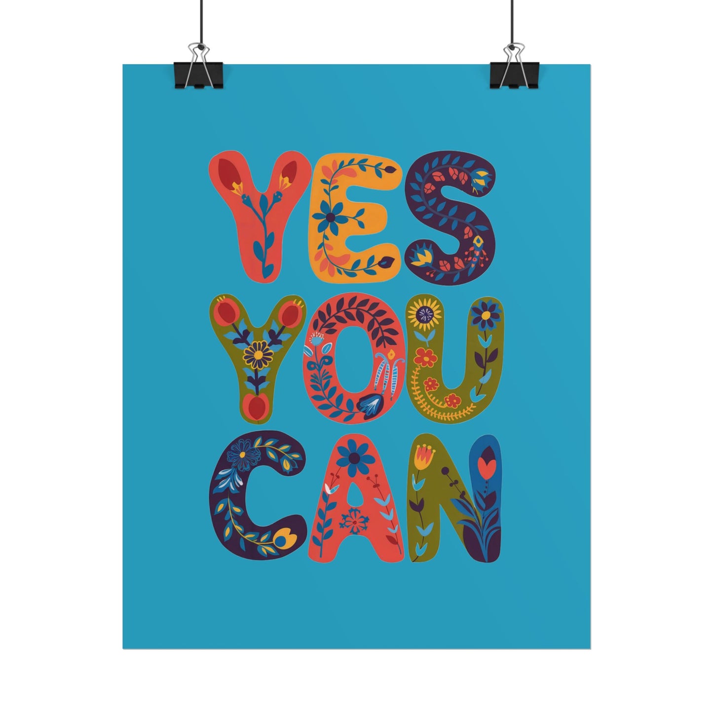 Poster - Yes You Can Inspirational Poster