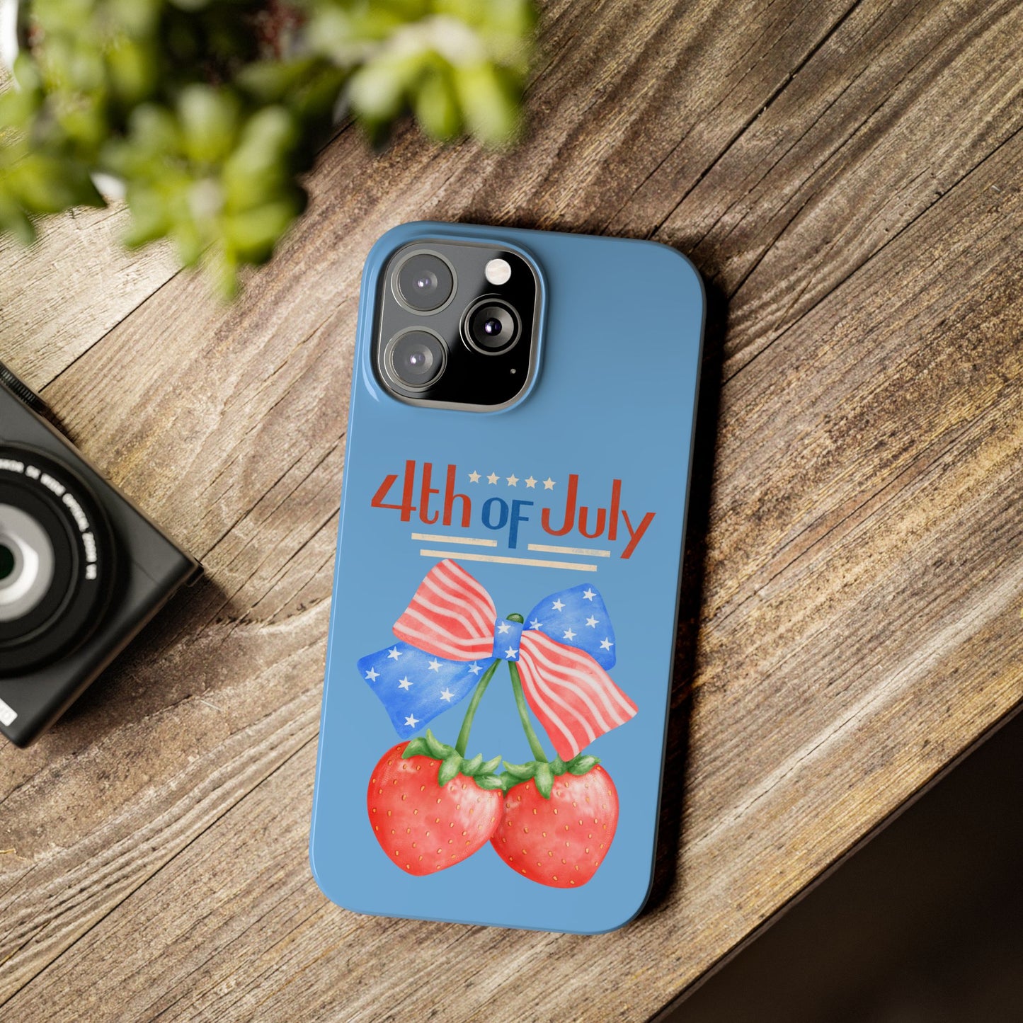 Patriotic Slim Phone Cases for 4th of July | Americana Accessories, Summer Gift, Holiday Celebration, Phone Protection