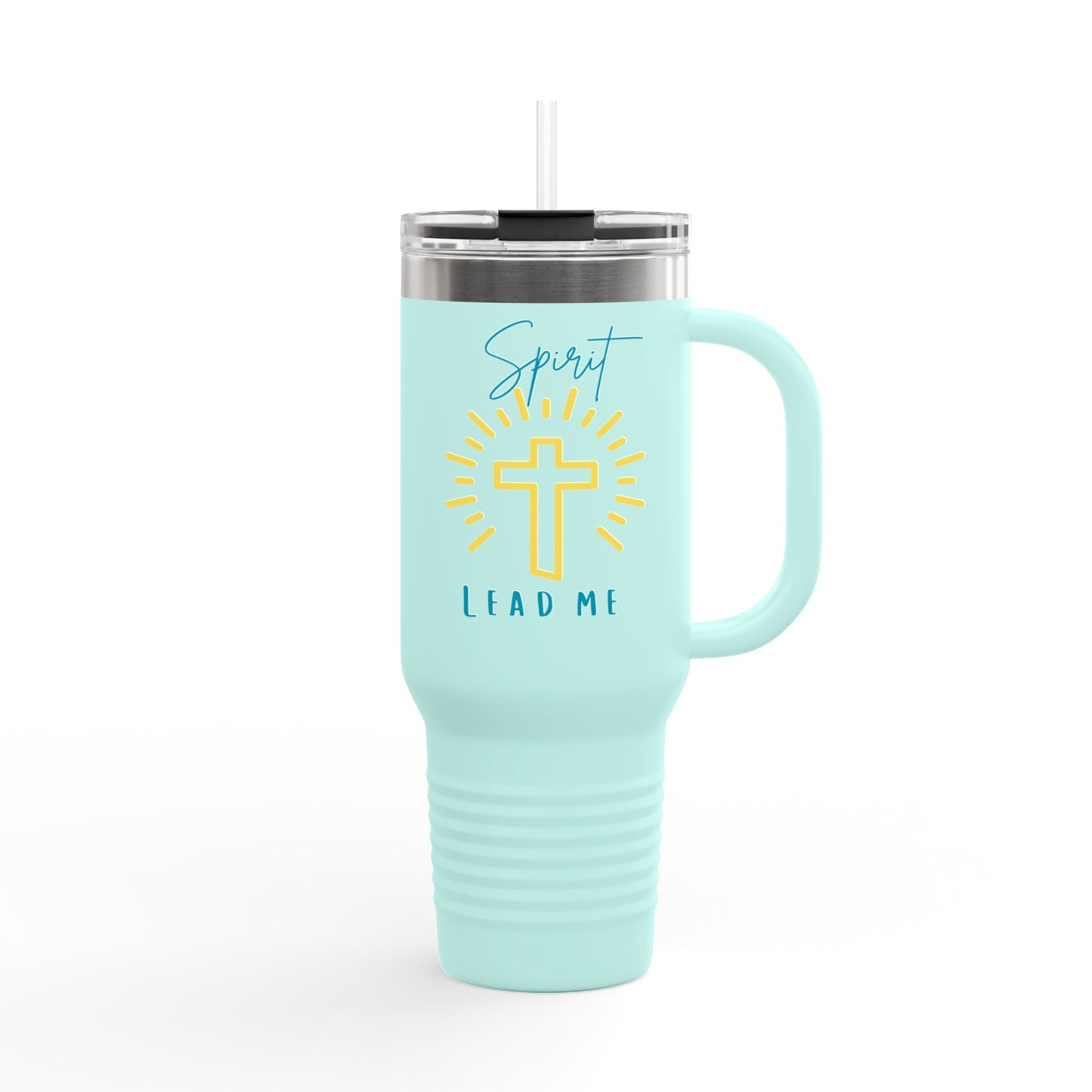 Spirit Lead me, Inspirational Insulated Travel Mug